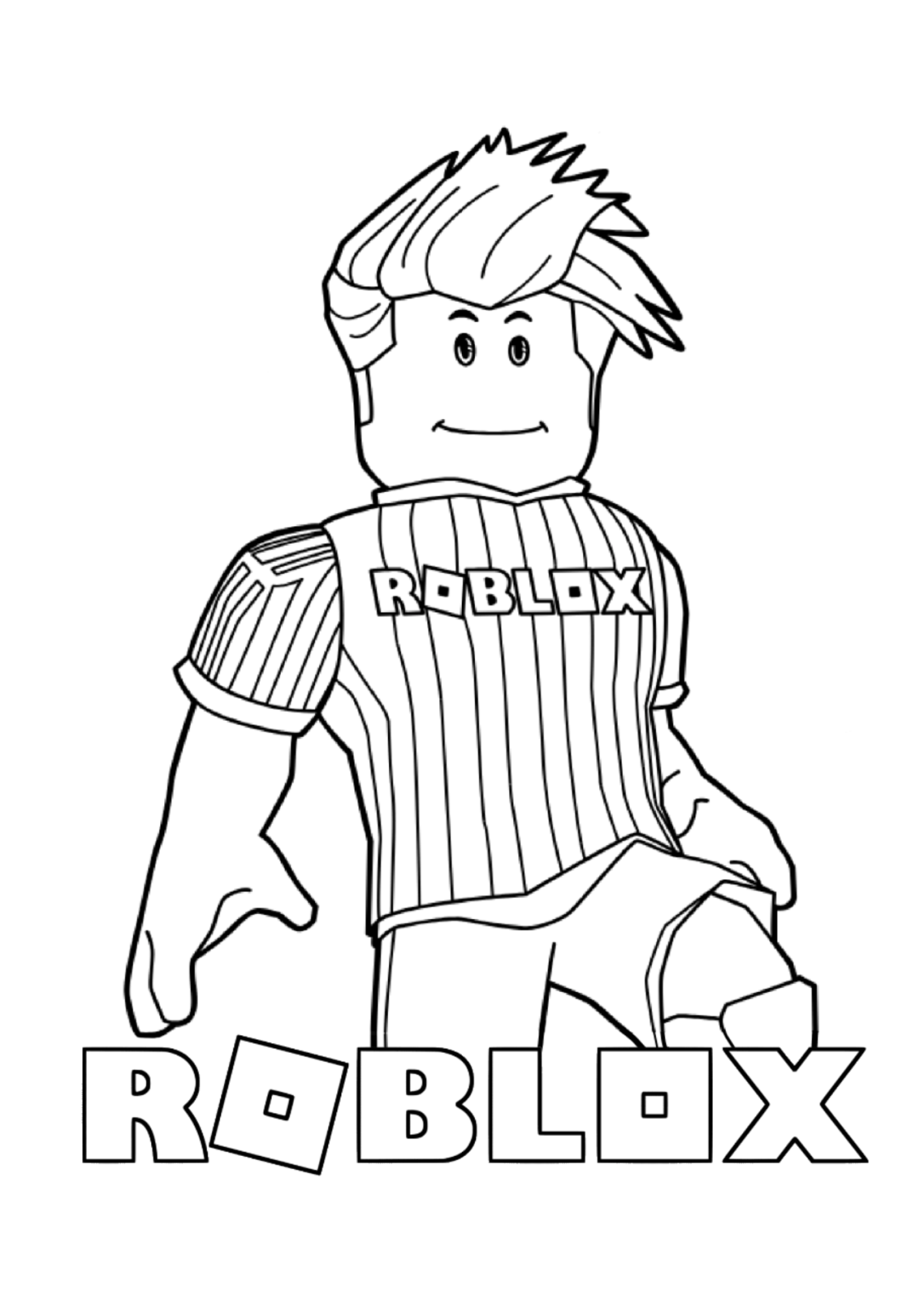 Desenho para Colorir Roblox
