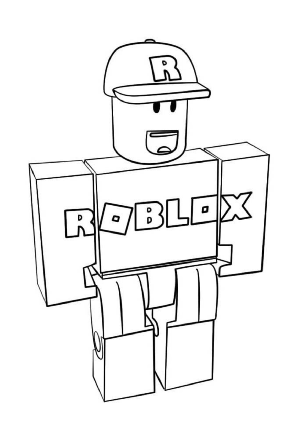 Desenho para Colorir Roblox