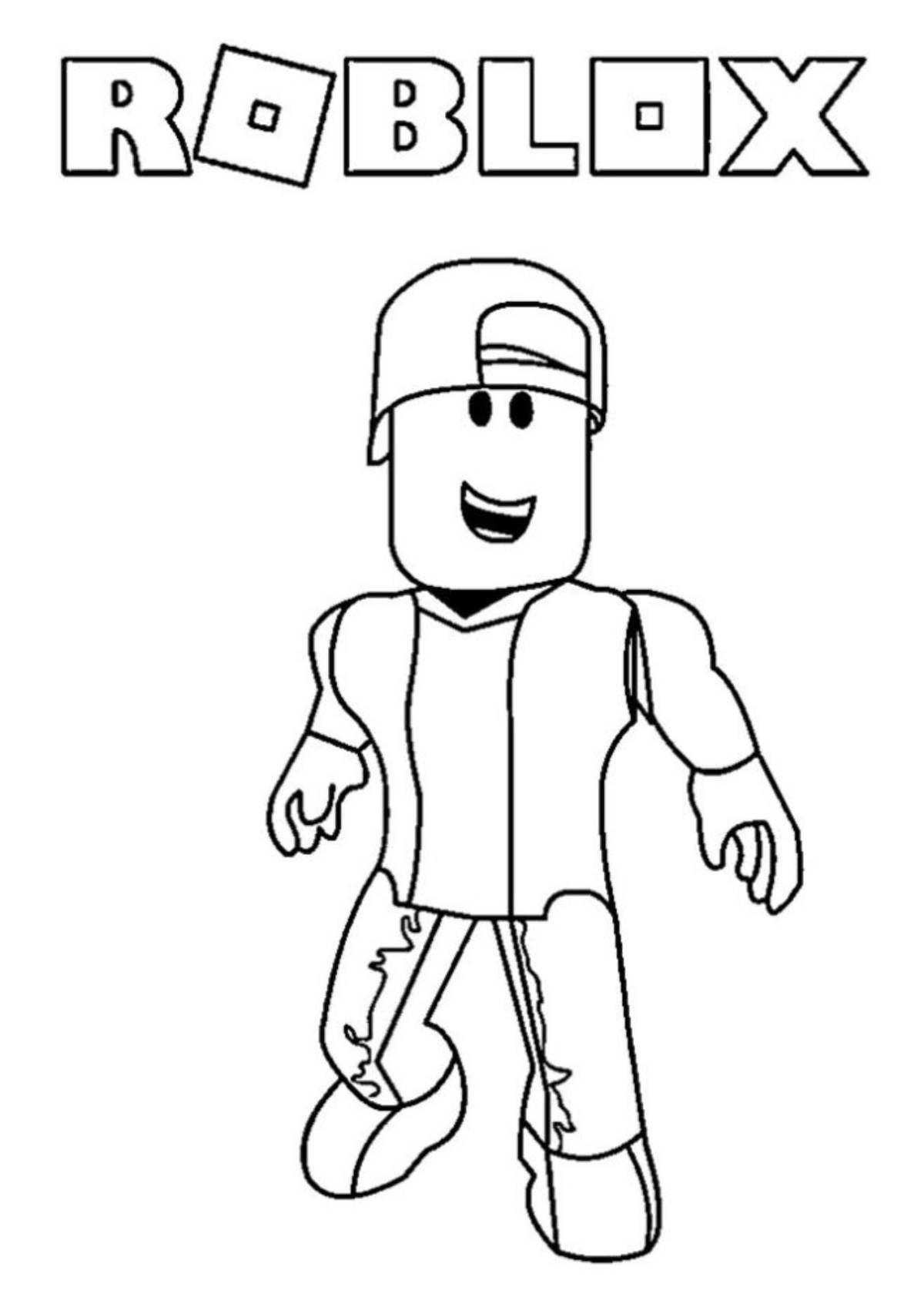 Desenho para Colorir Roblox