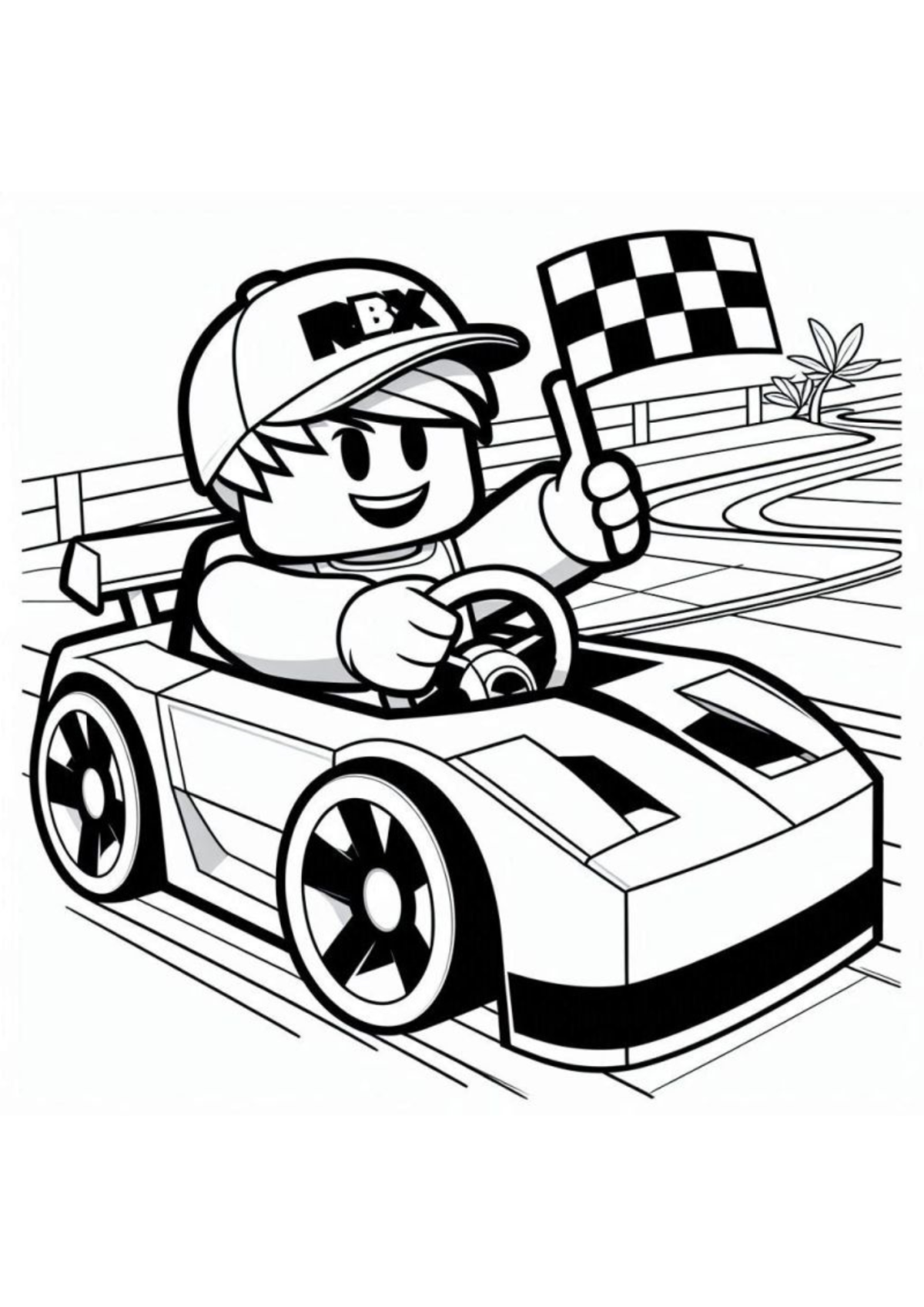 Desenho para Colorir Roblox