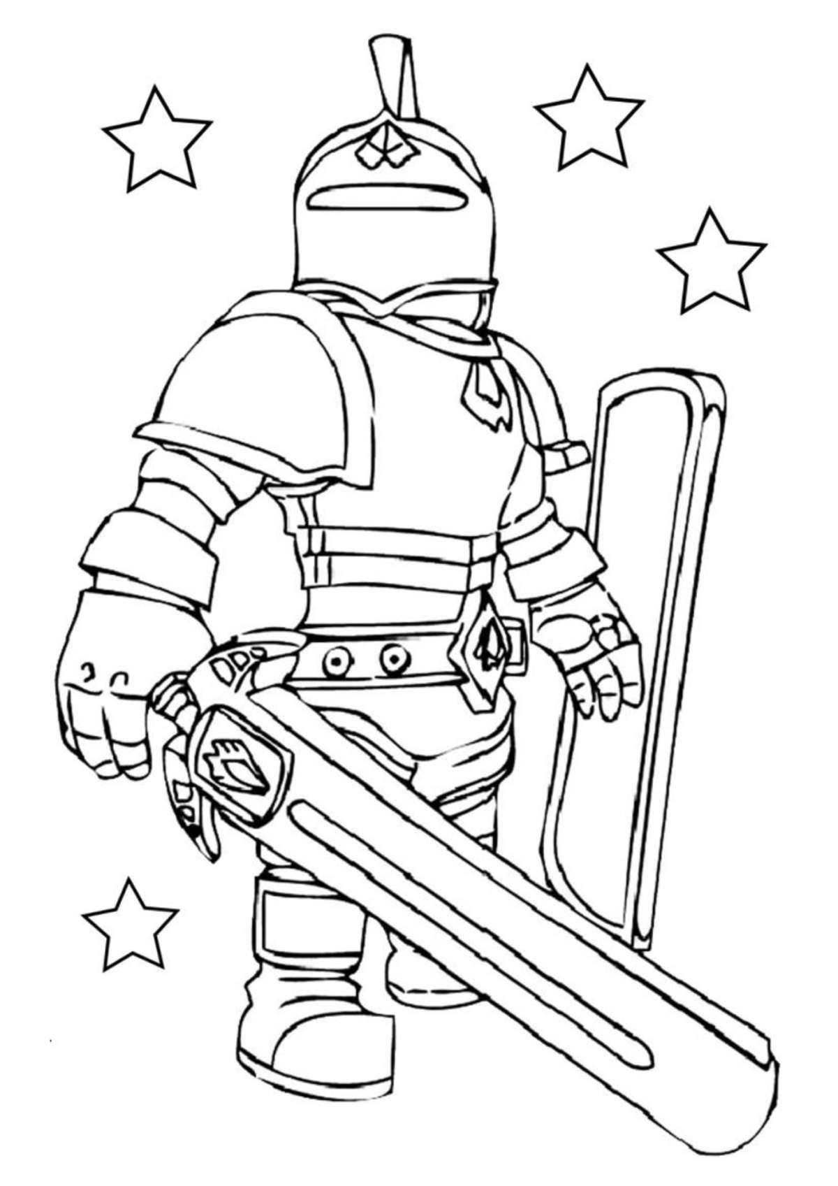 Desenho para Colorir Roblox
