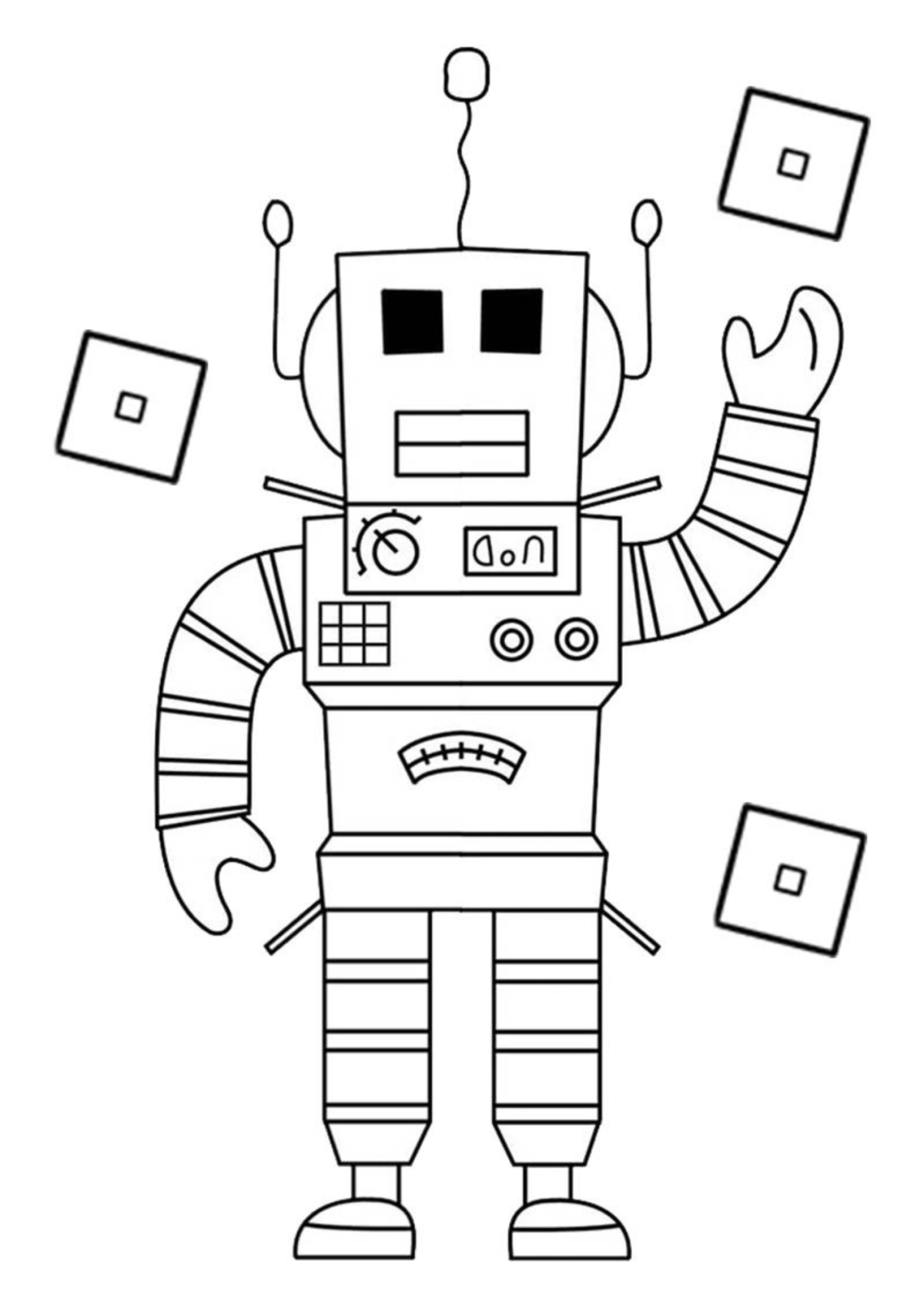 Desenho para Colorir Roblox