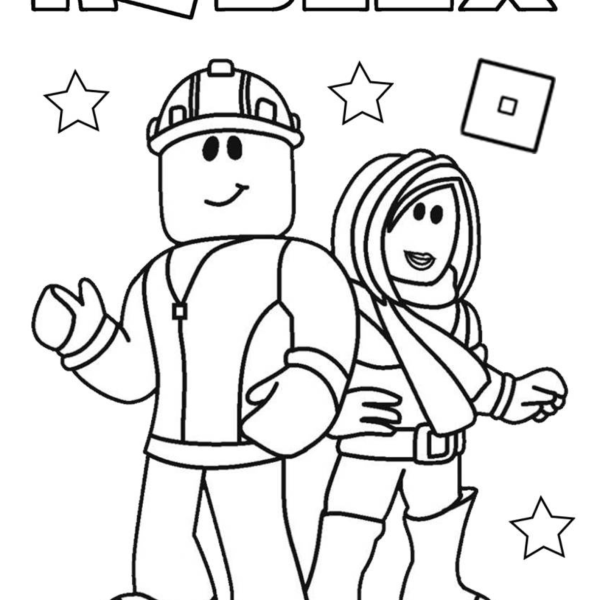 Desenho para Colorir Roblox