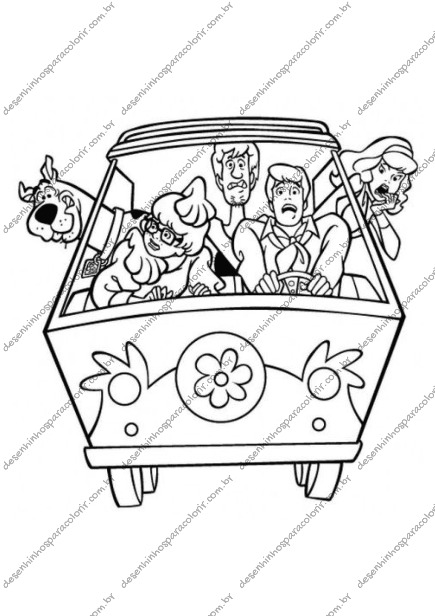 Desenho para Colorir Scooby Doo Desenho para Colorir Scooby Doo
