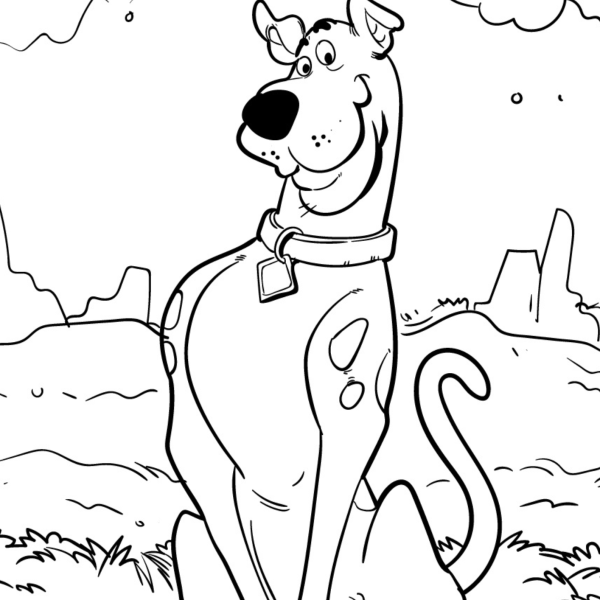Desenho para Colorir Scooby Doo