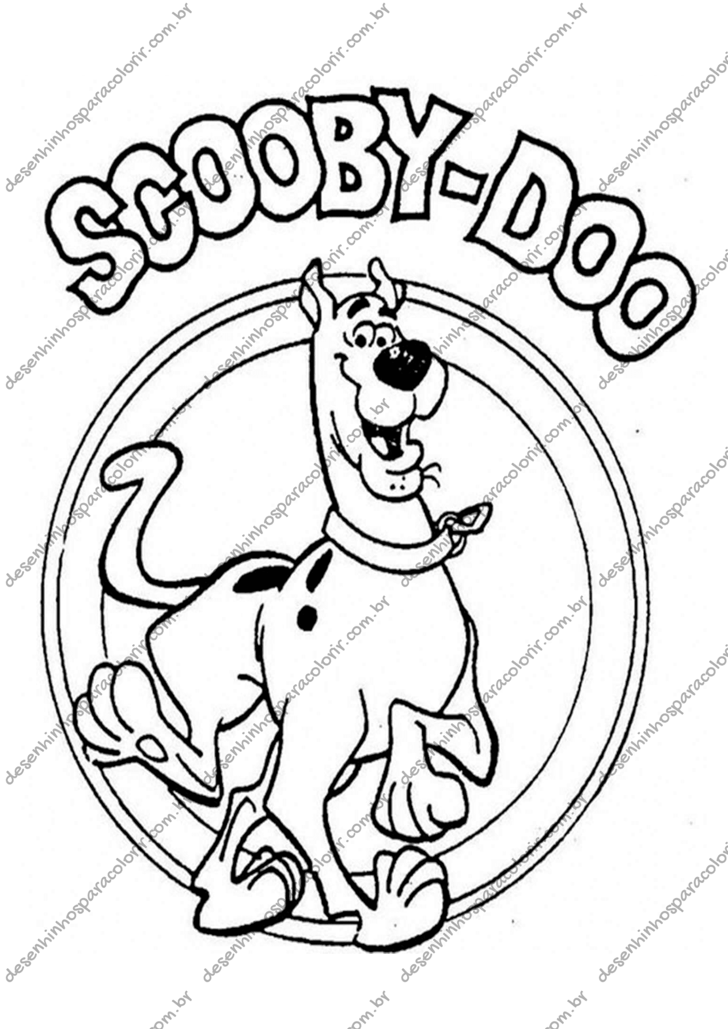 Desenho para Colorir Scooby Doo Desenho para Colorir Scooby Doo