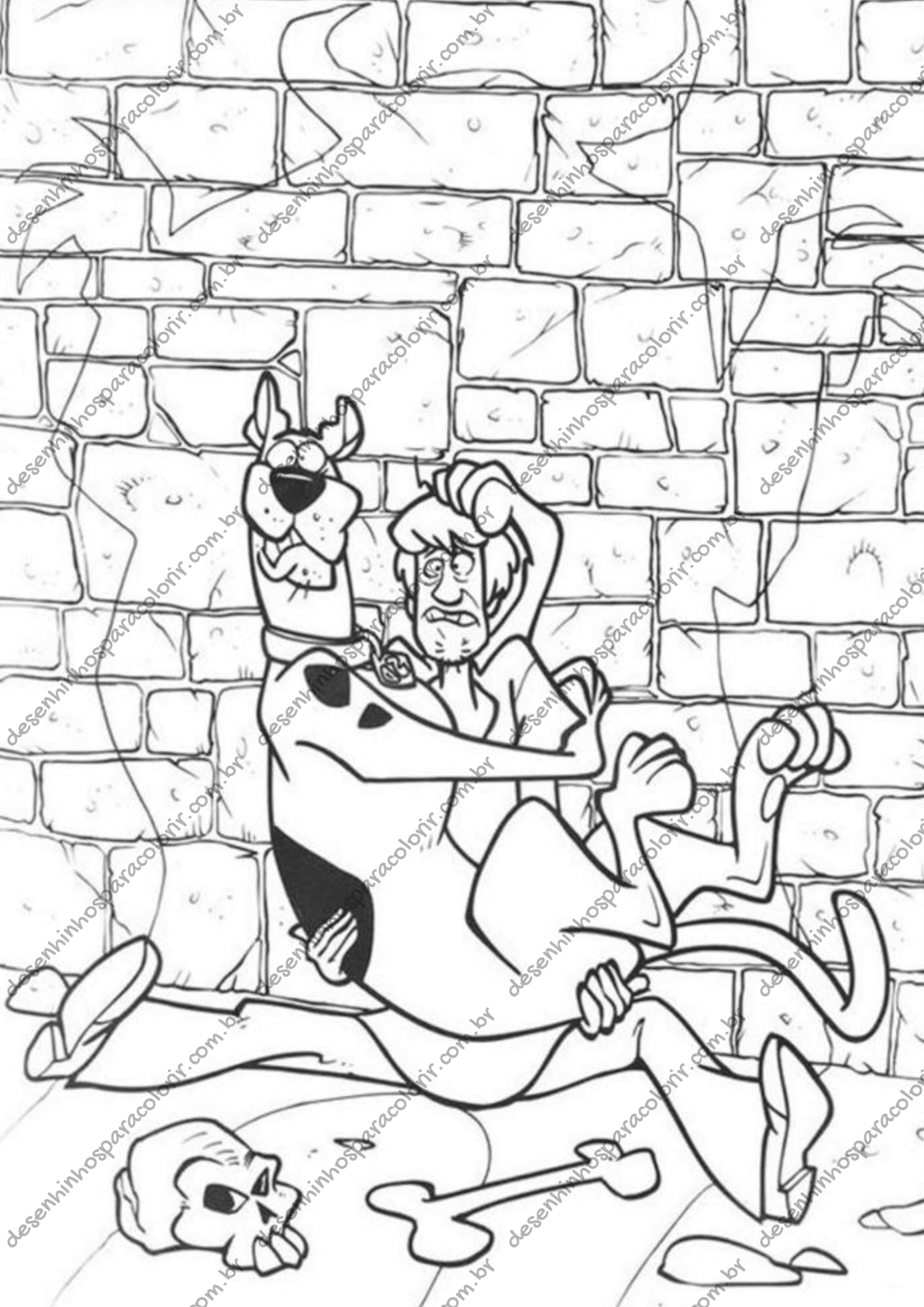 Desenho para Colorir Scooby Doo Desenho para Colorir Scooby Doo