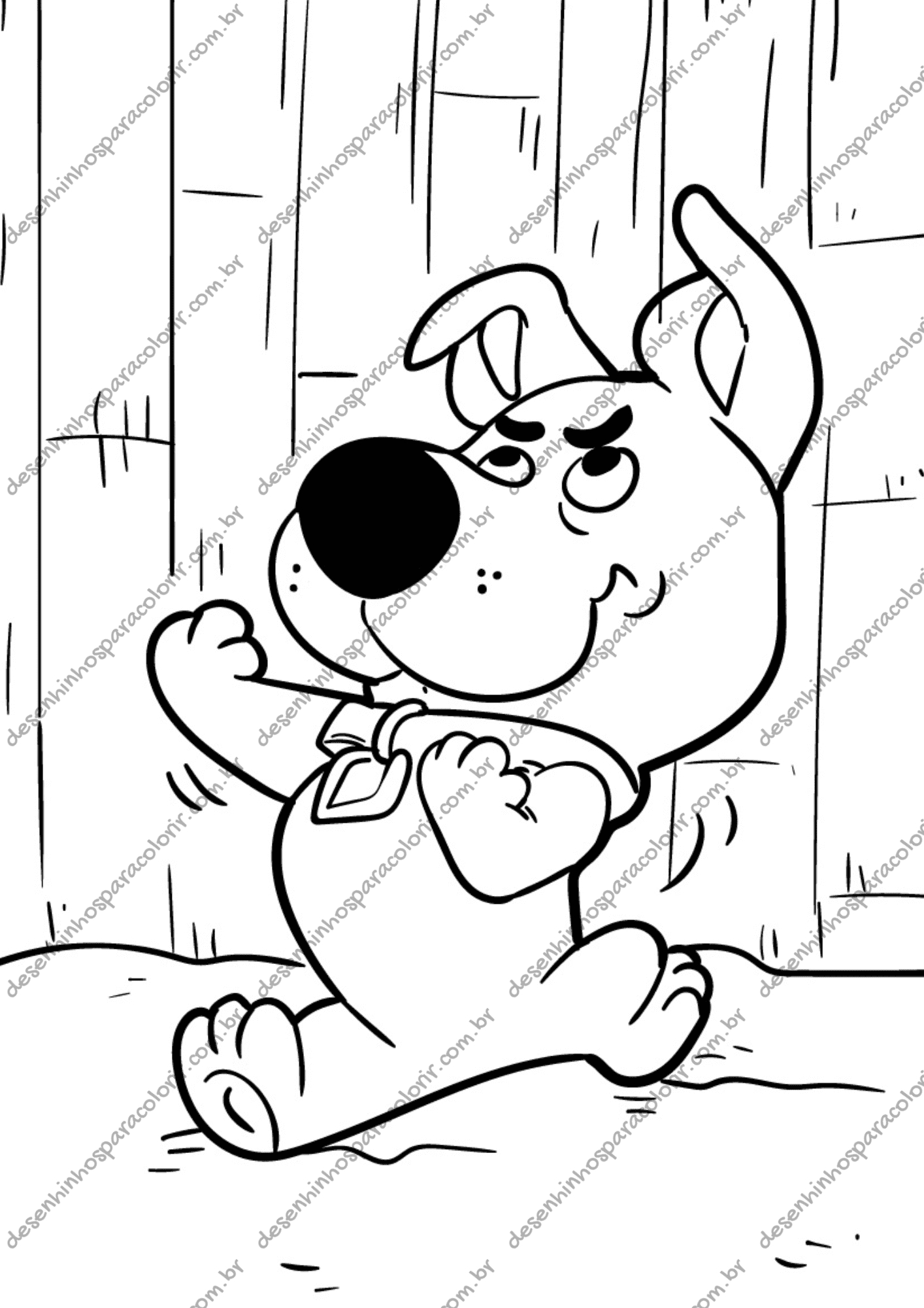 Desenho para Colorir Scooby Doo Desenho para Colorir Scooby Doo