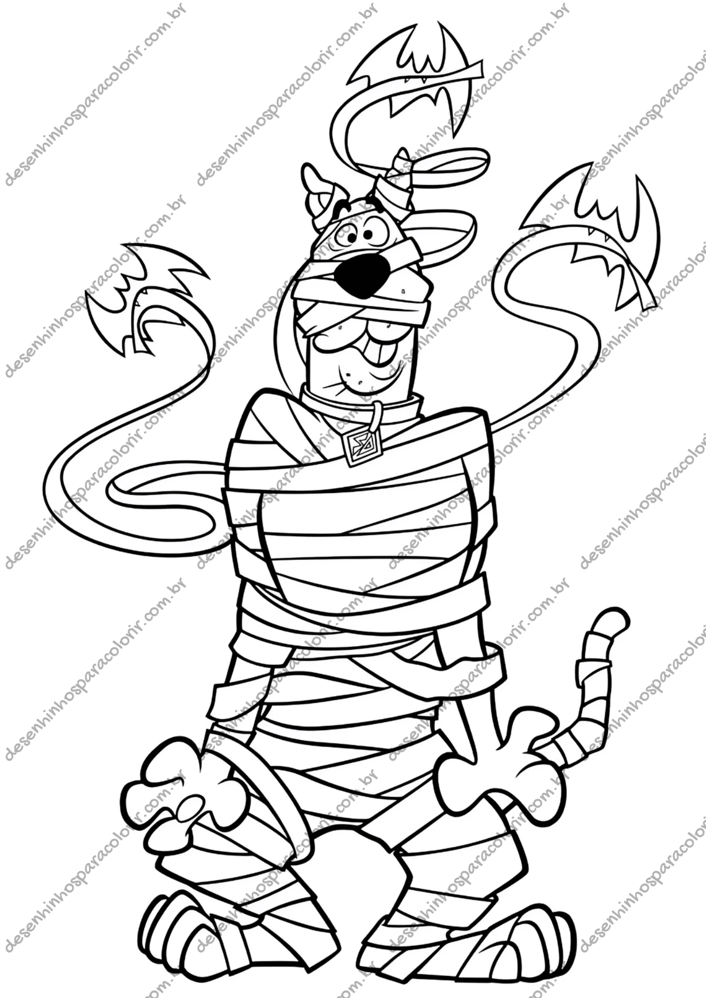 Desenho para Colorir Scooby Doo Desenho para Colorir Scooby Doo