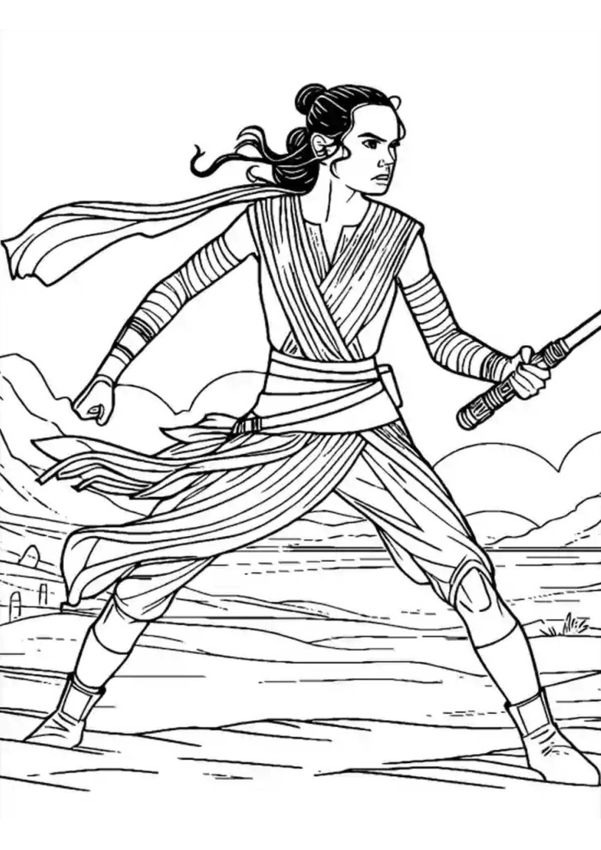 Desenho para Colorir Star Wars