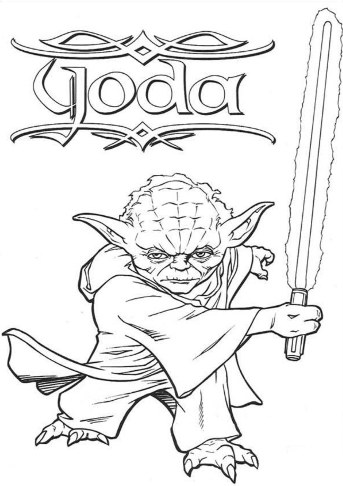 Desenho para Colorir Star Wars