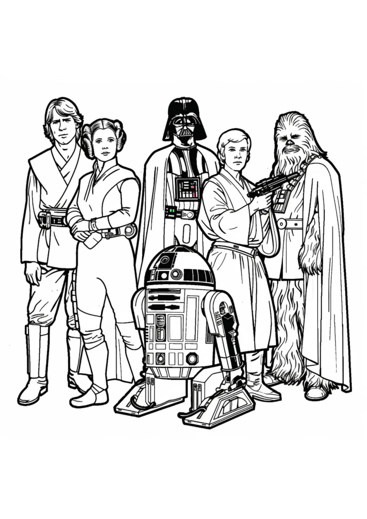 Desenho para Colorir Star Wars