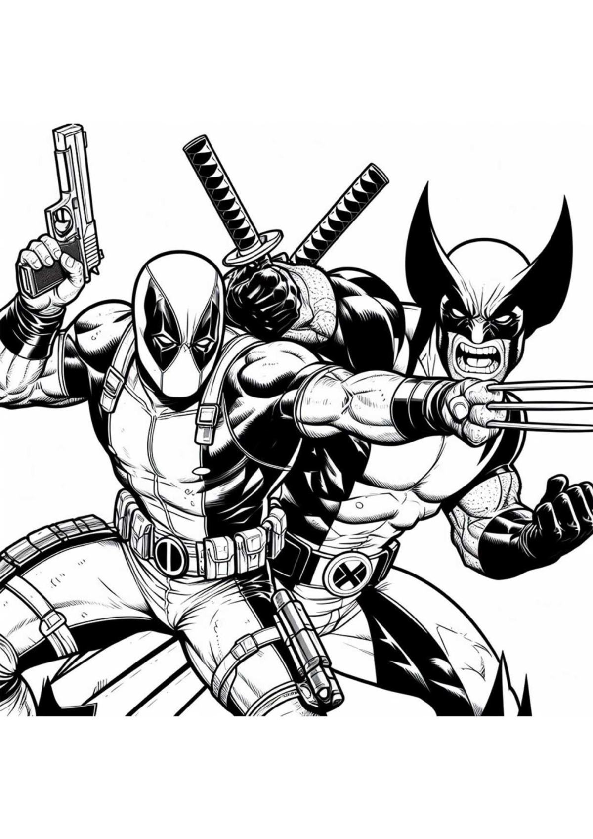 Desenho para Colorir Super Heróis