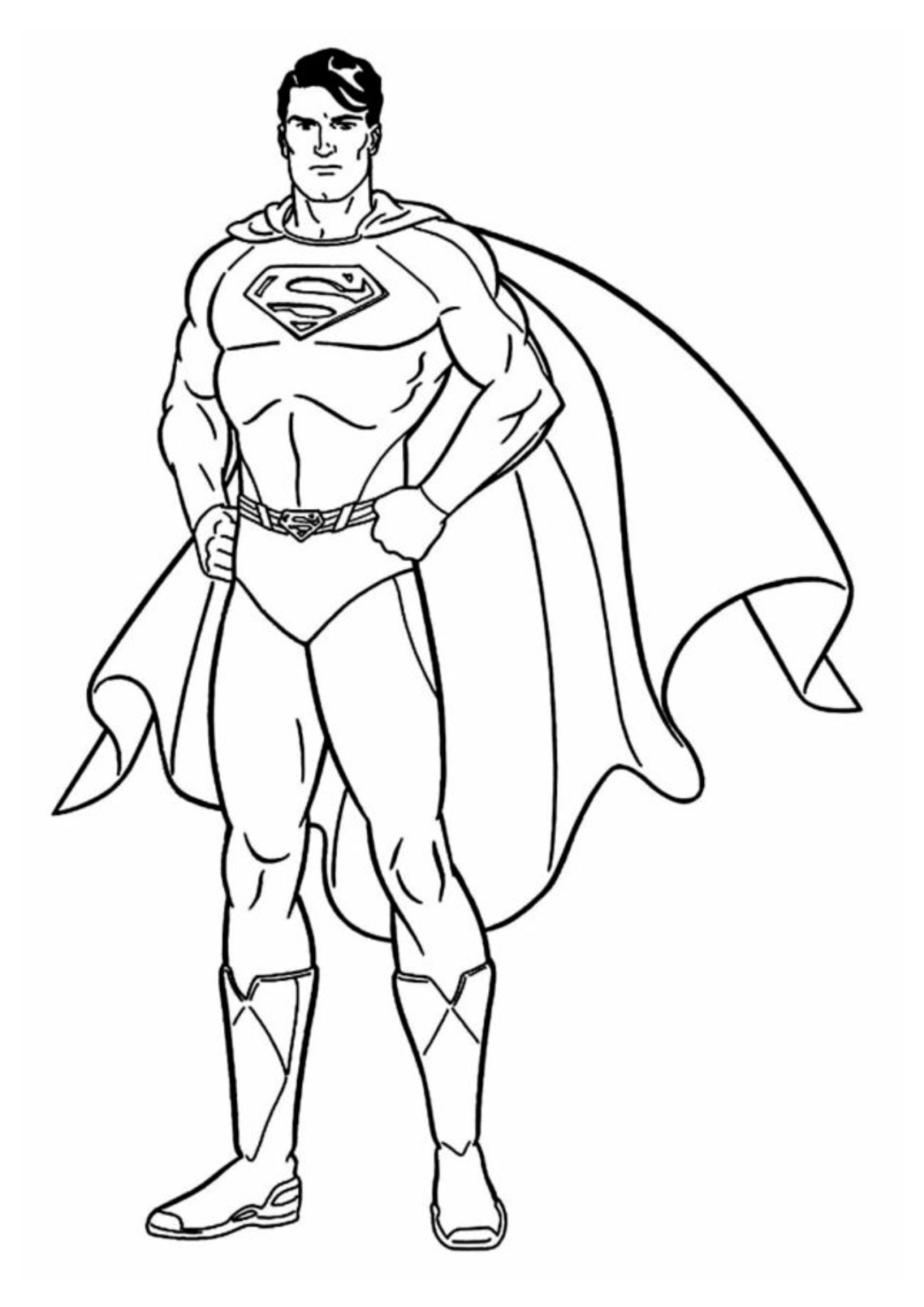 Desenho para Colorir Super Heróis