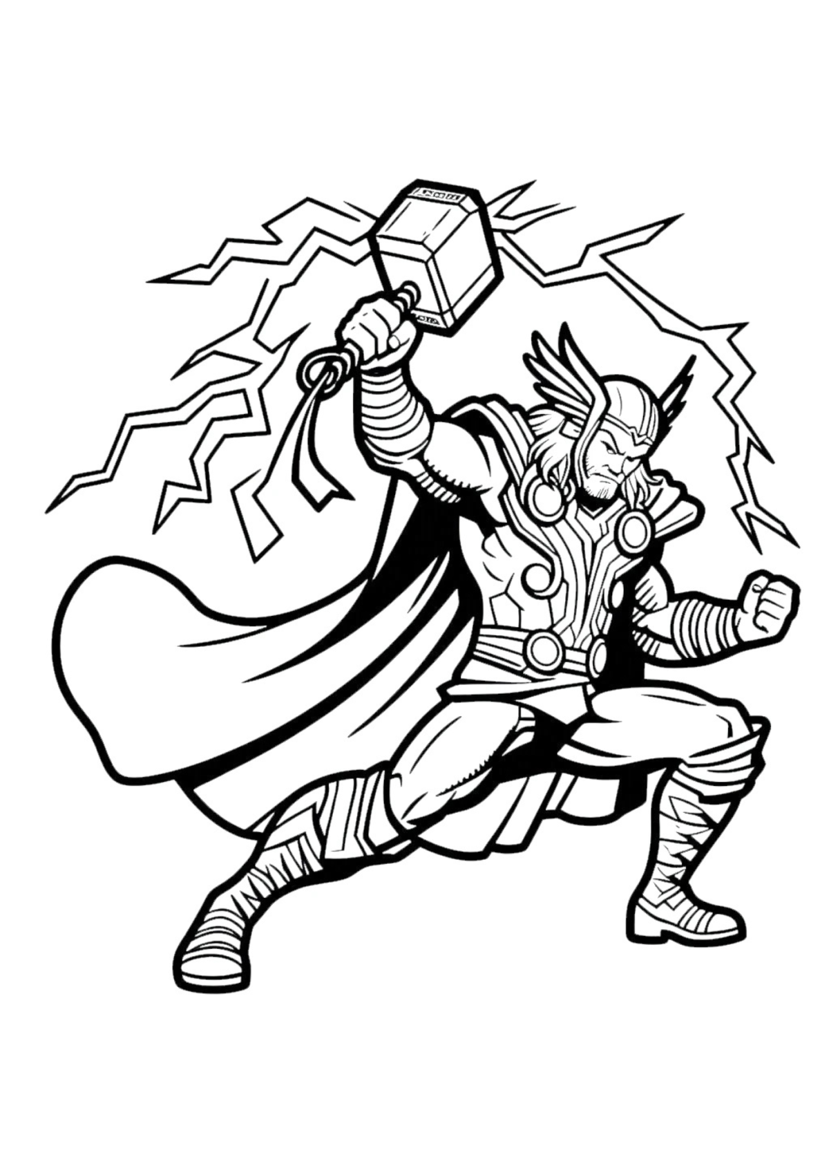Desenho para Colorir Super Heróis