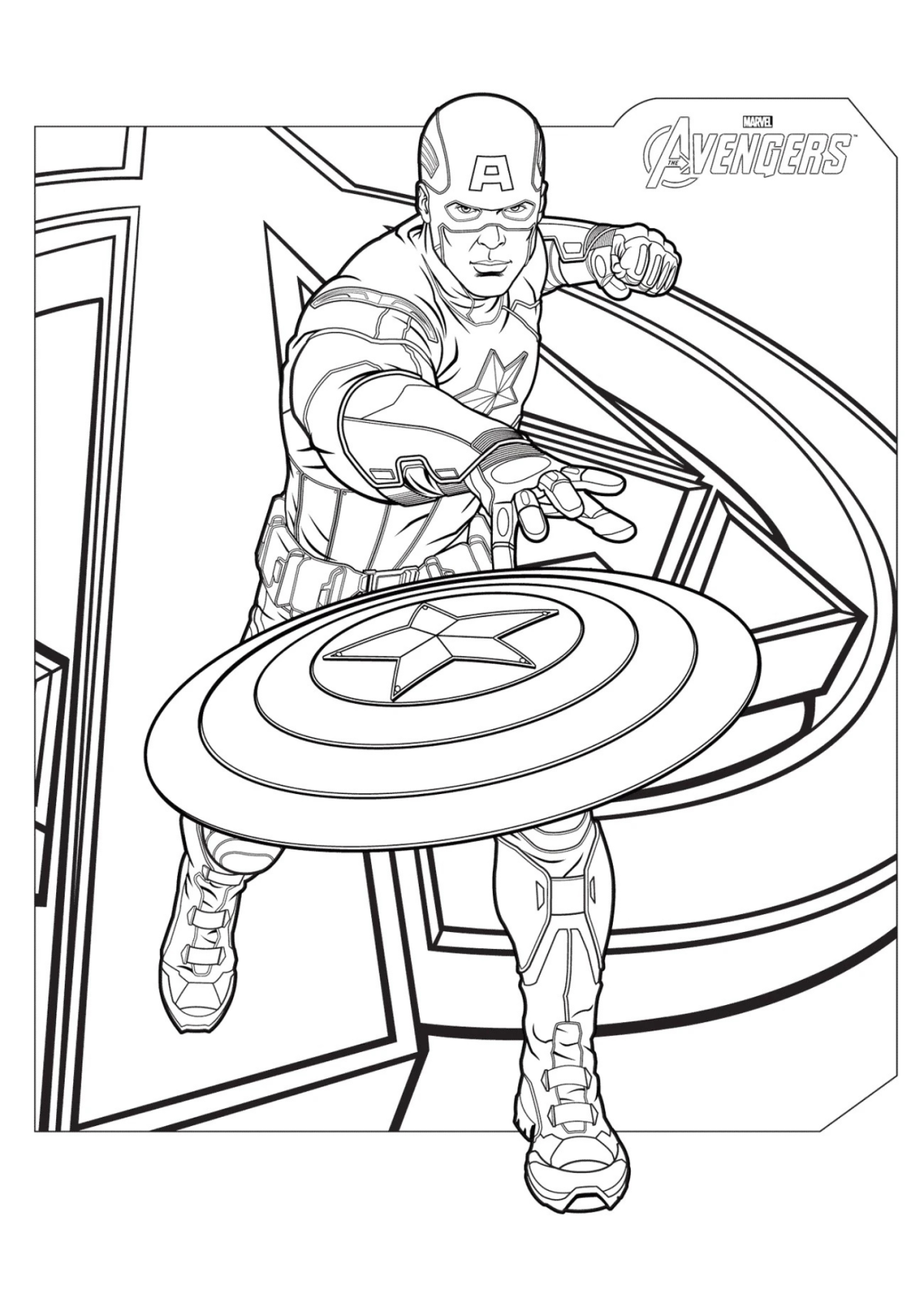 Desenho para Colorir Super Heróis