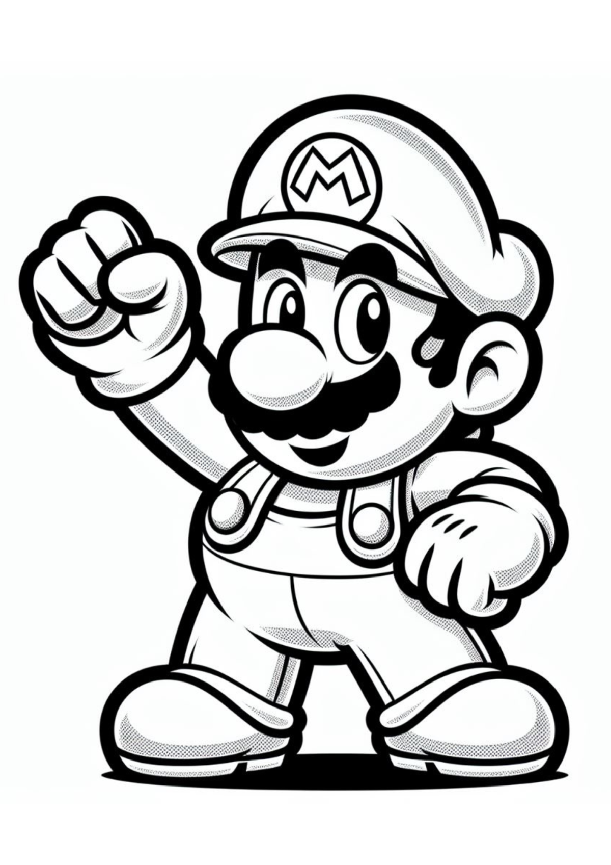 Desenho para Colorir Super Mario Bros