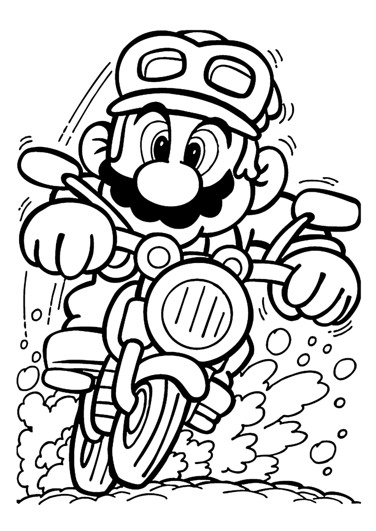 Desenho para Colorir Super Mario Bros