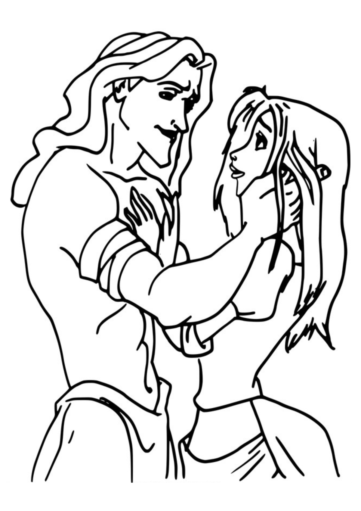 Desenho para Colorir Tarzan