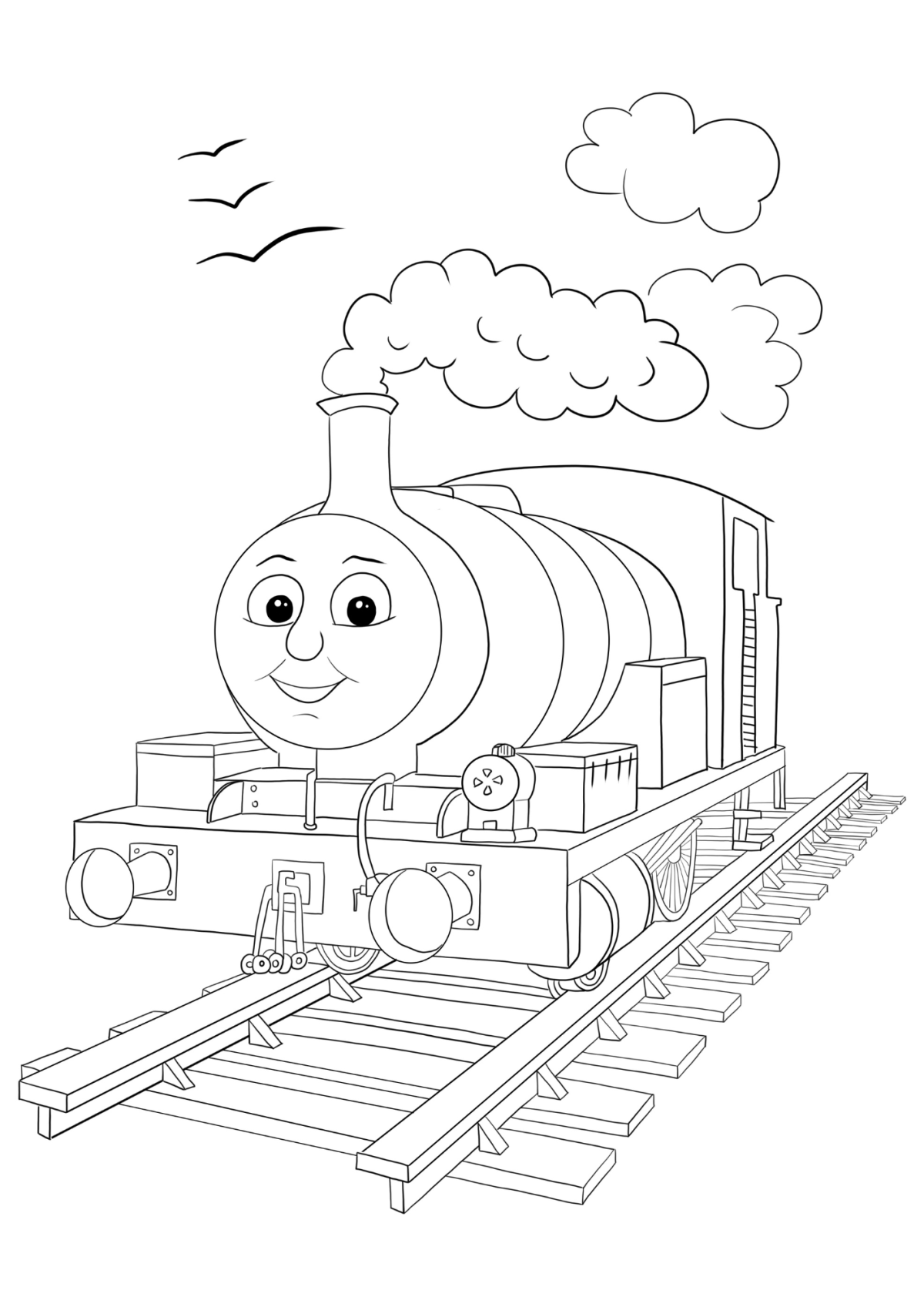 Desenho para Colorir Thomas e seus Amigos