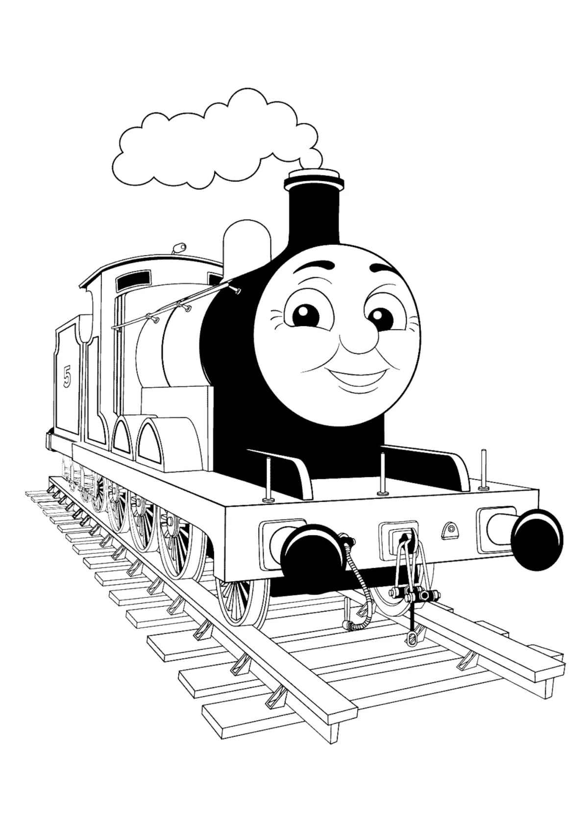 Desenho para Colorir Thomas e seus Amigos