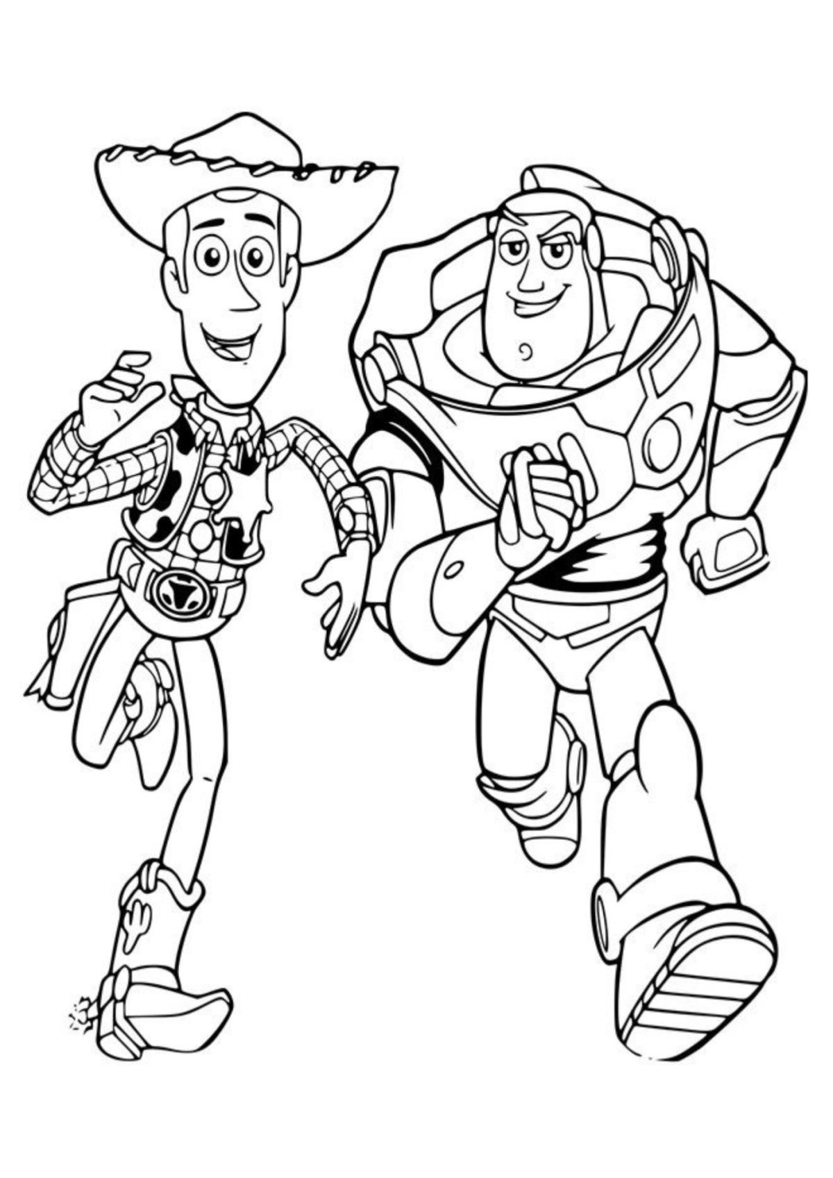 Desenho para Colorir Toy Story