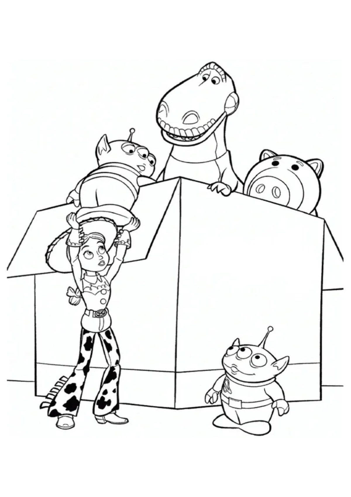 Desenho para Colorir Toy Story