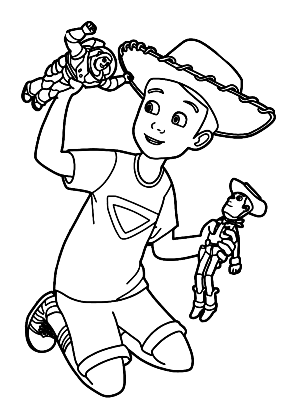 Desenho para Colorir Toy Story