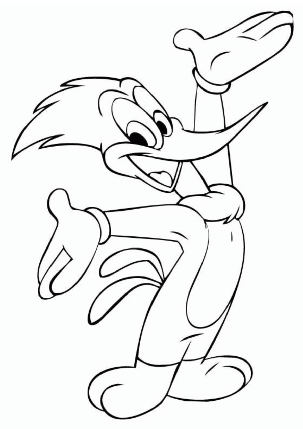 Desenhos para Colorir Pica-Pau