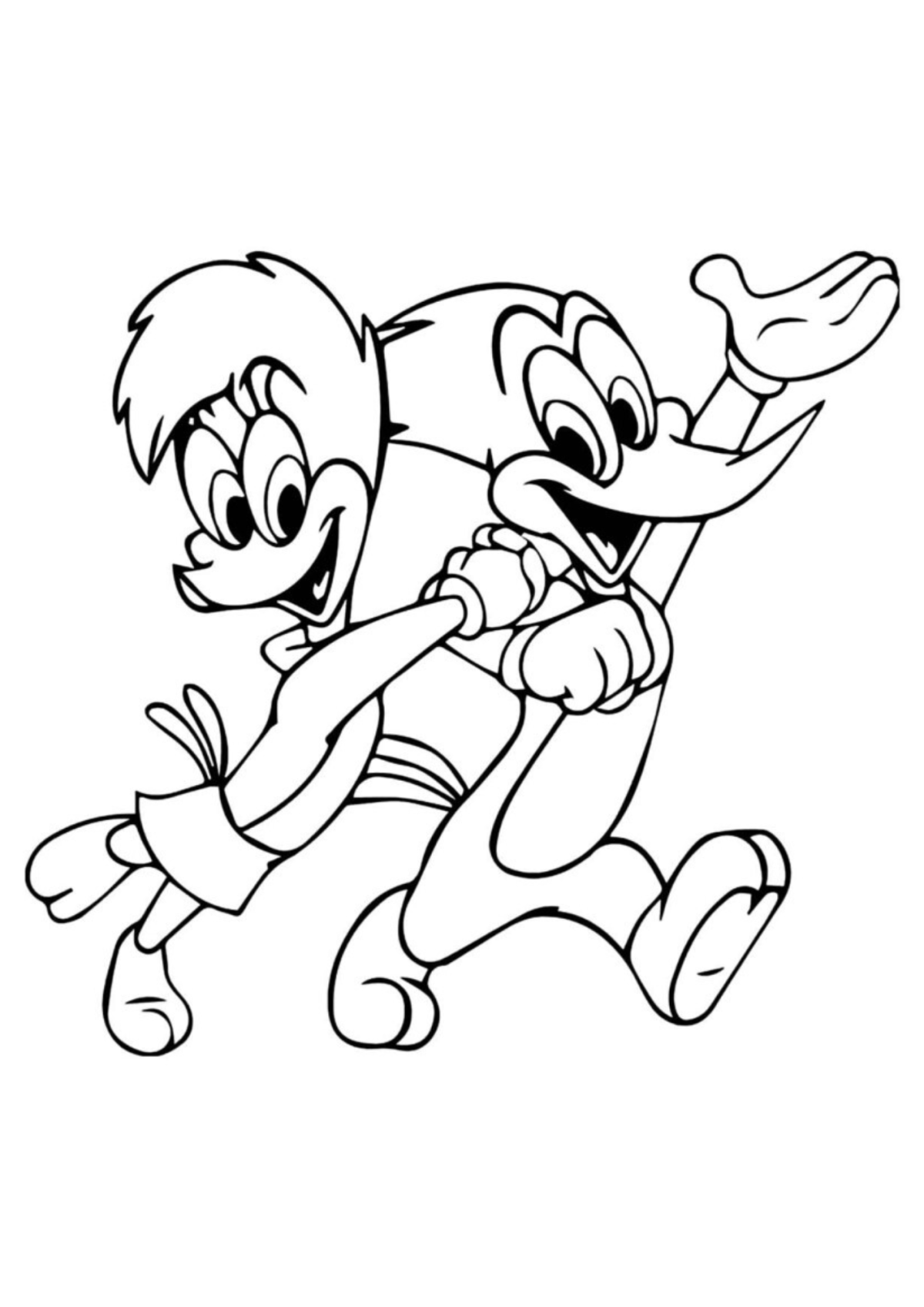 Desenhos para Colorir Pica-Pau