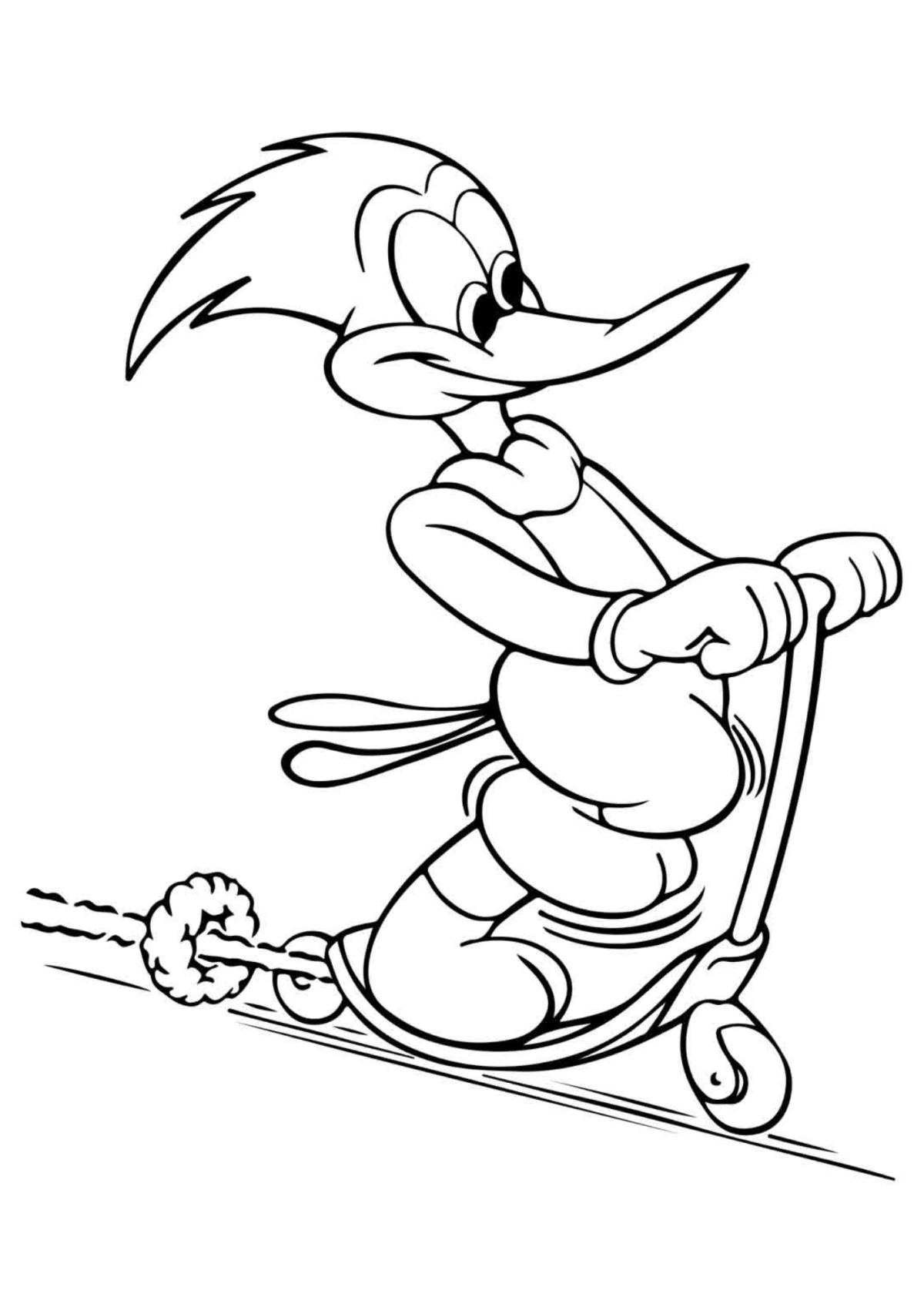 Desenhos para Colorir Pica-Pau