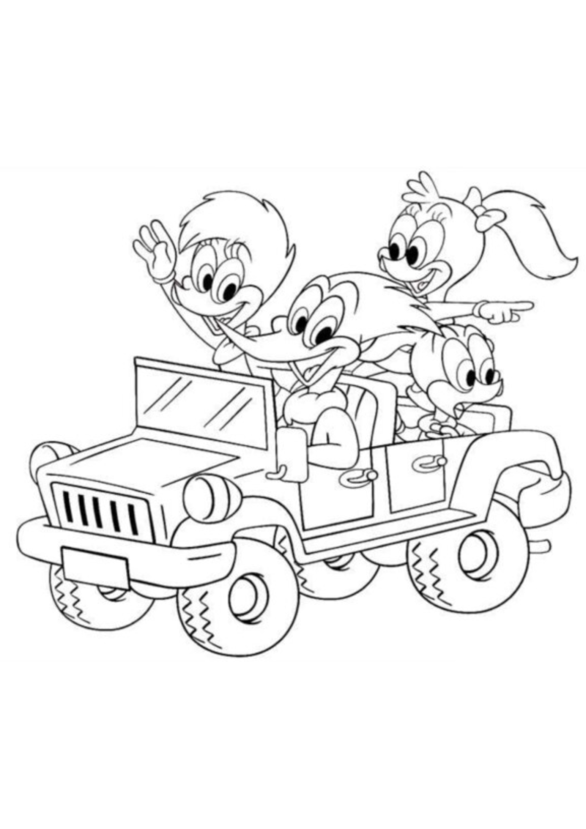 Desenhos para Colorir Pica-Pau