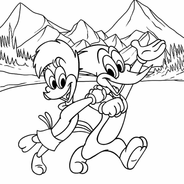 Desenhos para Colorir Pica-Pau