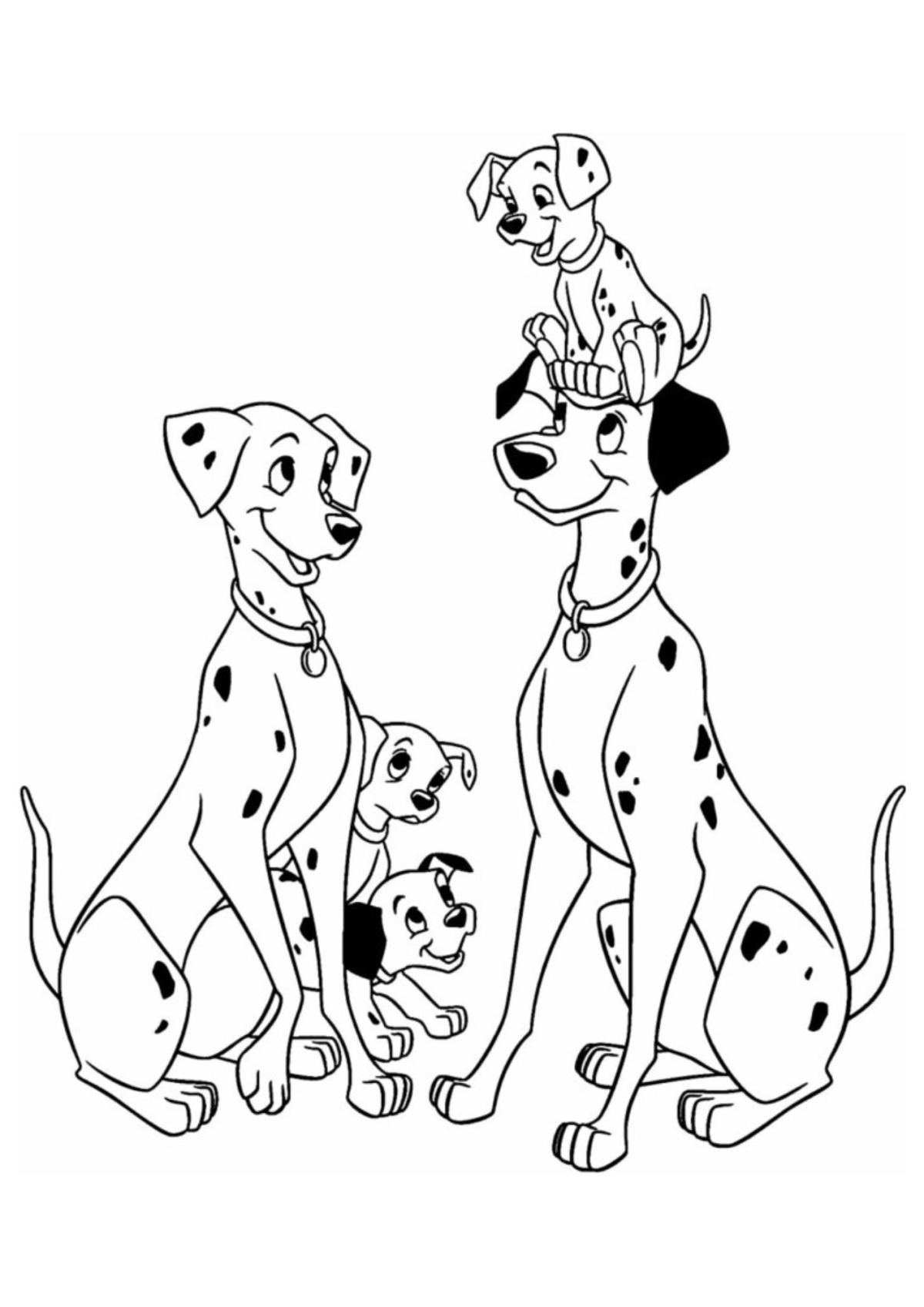 Desenho para Colorir 101 Dálmatas