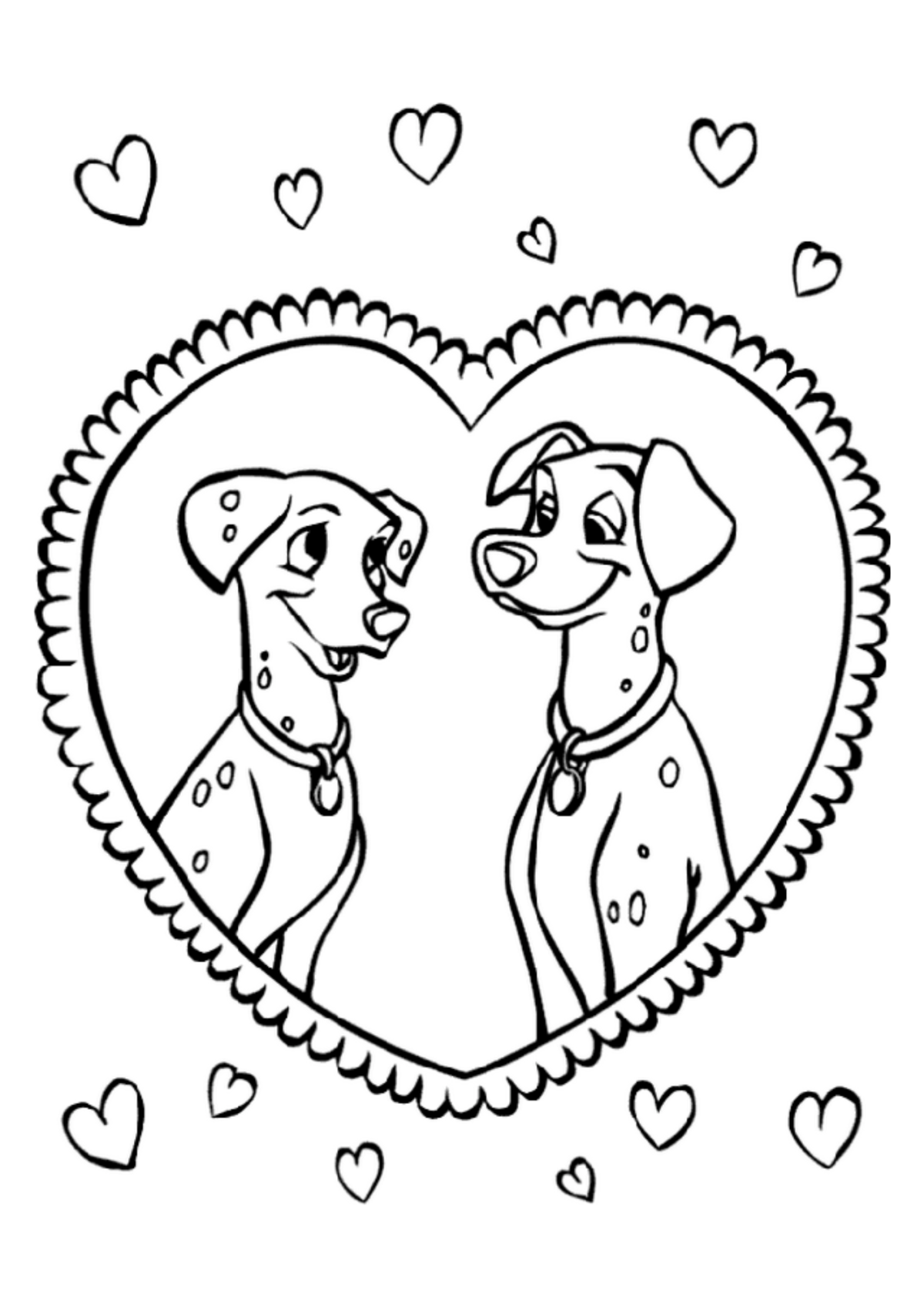 Desenho para Colorir 101 Dálmatas
