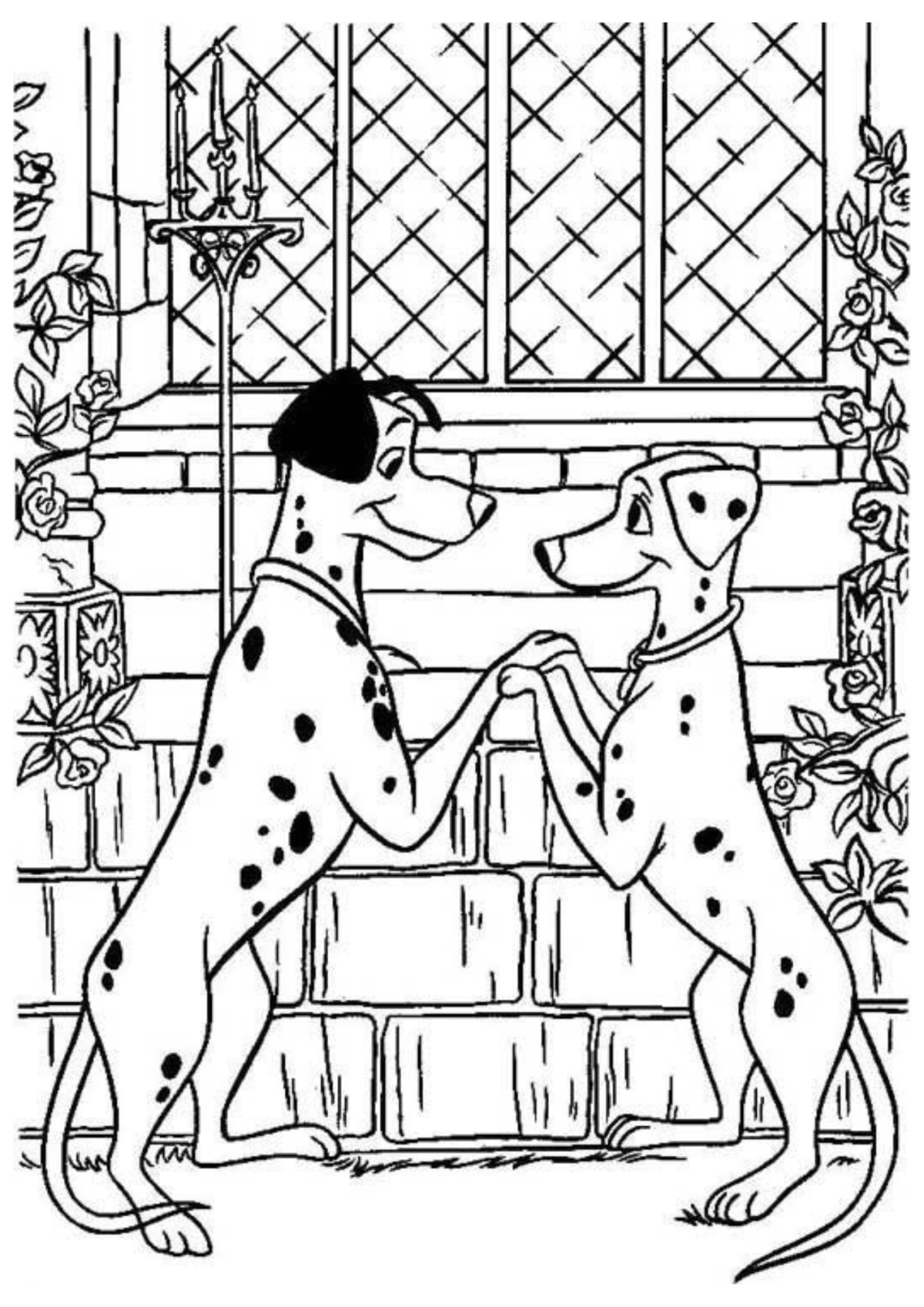 Desenho para Colorir 101 Dálmatas