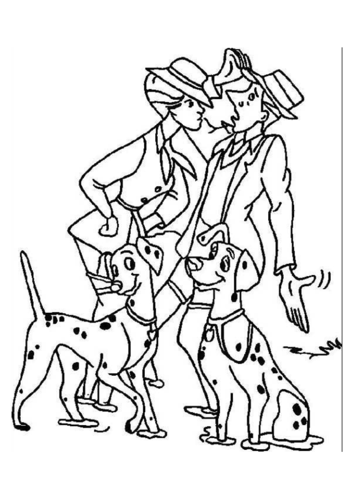 Desenho para Colorir 101 Dálmatas