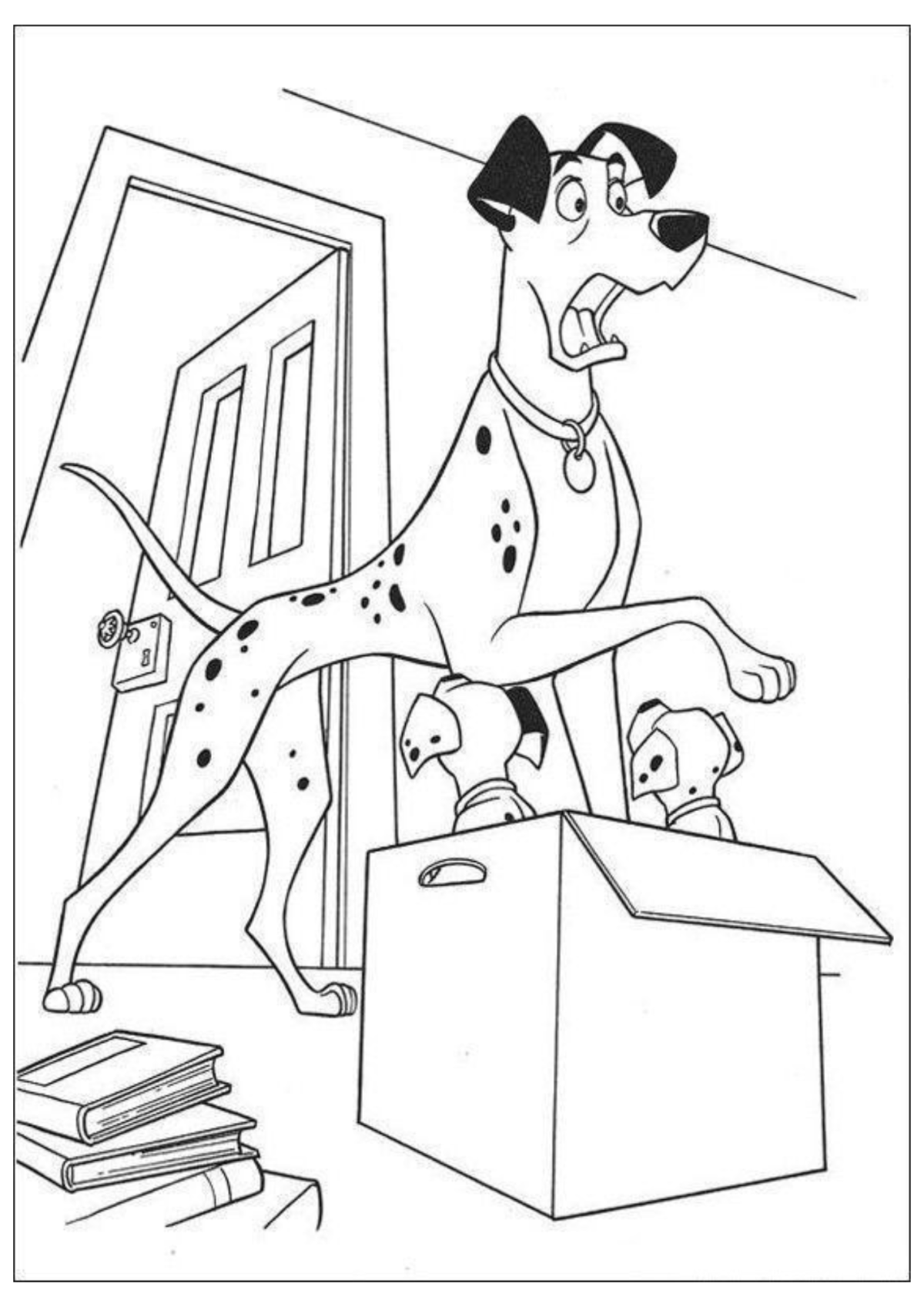 Desenho para Colorir 101 Dálmatas