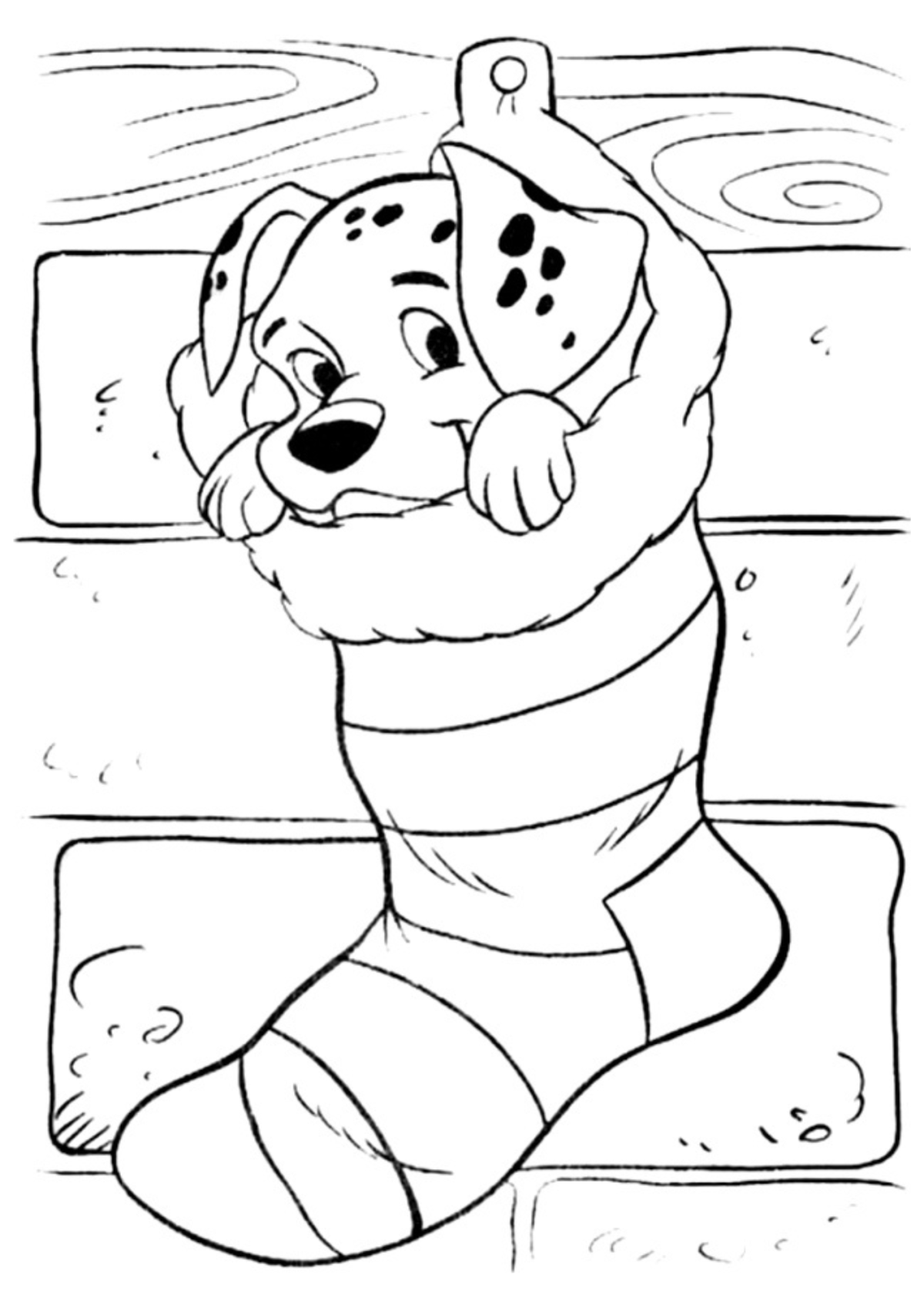 Desenho para Colorir 101 Dálmatas