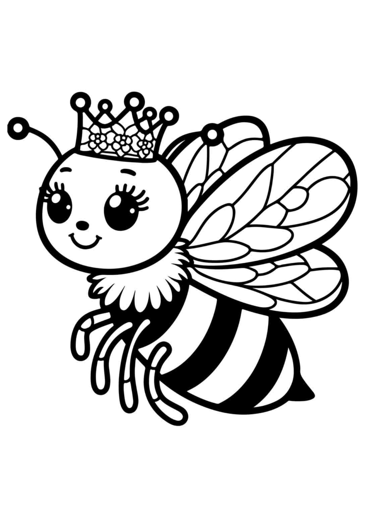 Desenho para Colorir Abelha
