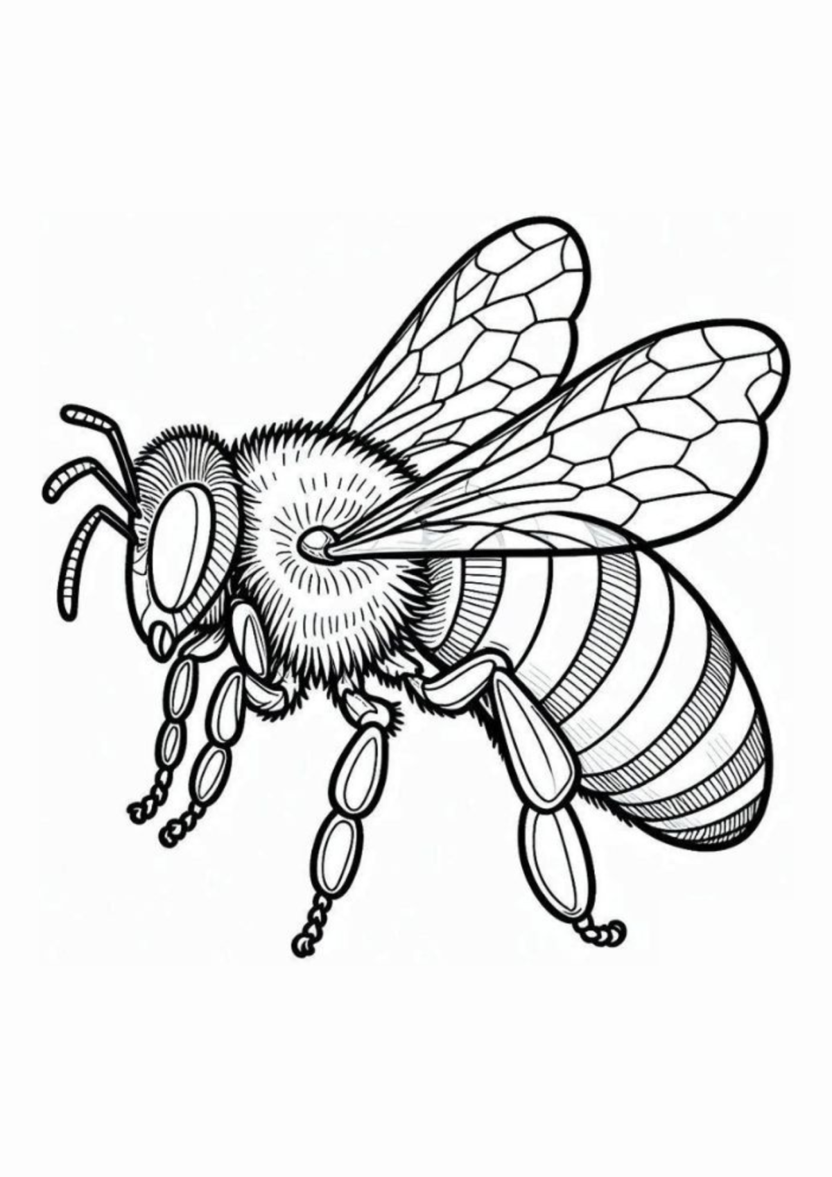 Desenho para Colorir Abelha