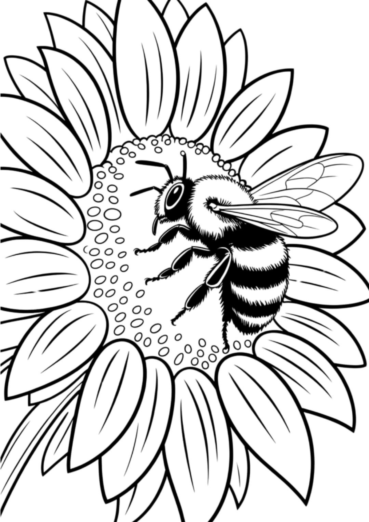 Desenho para Colorir Abelha