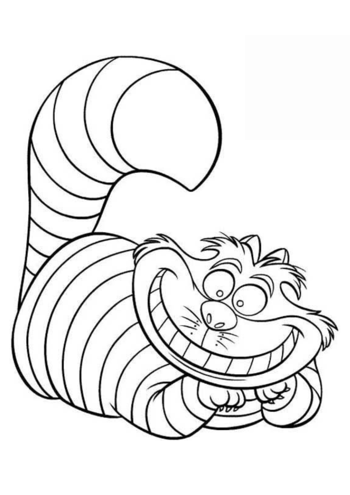 Desenho para Colorir Alice no País das Maravilhas