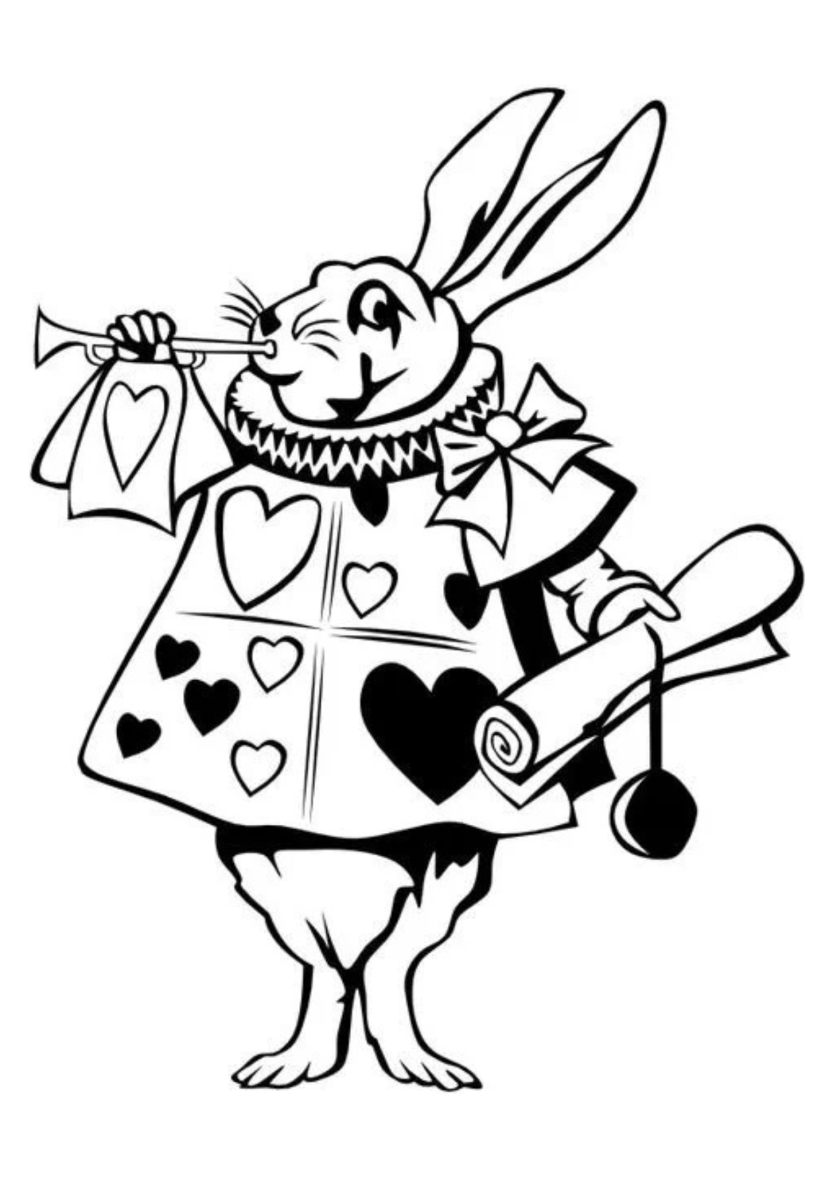 Desenho para Colorir Alice no País das Maravilhas