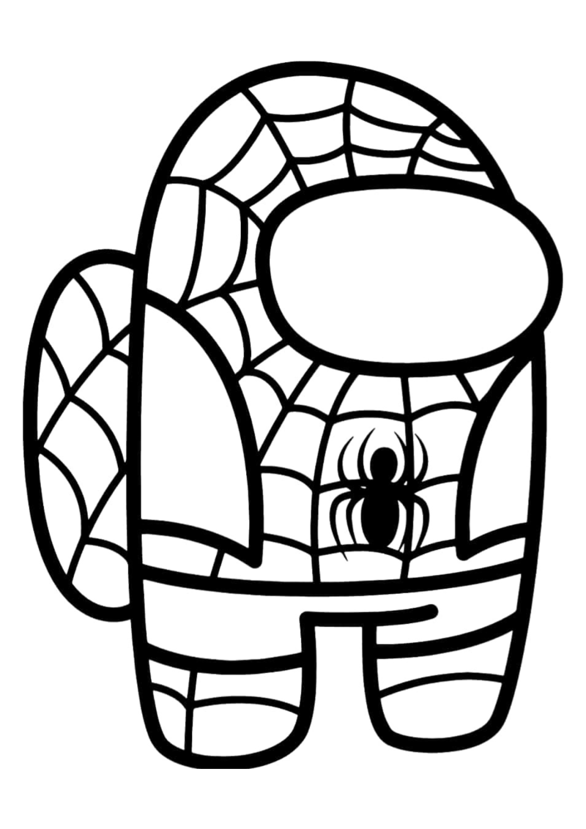 Desenho para Colorir Among Us