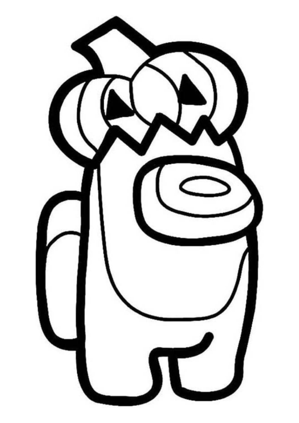 Desenho para Colorir Among Us