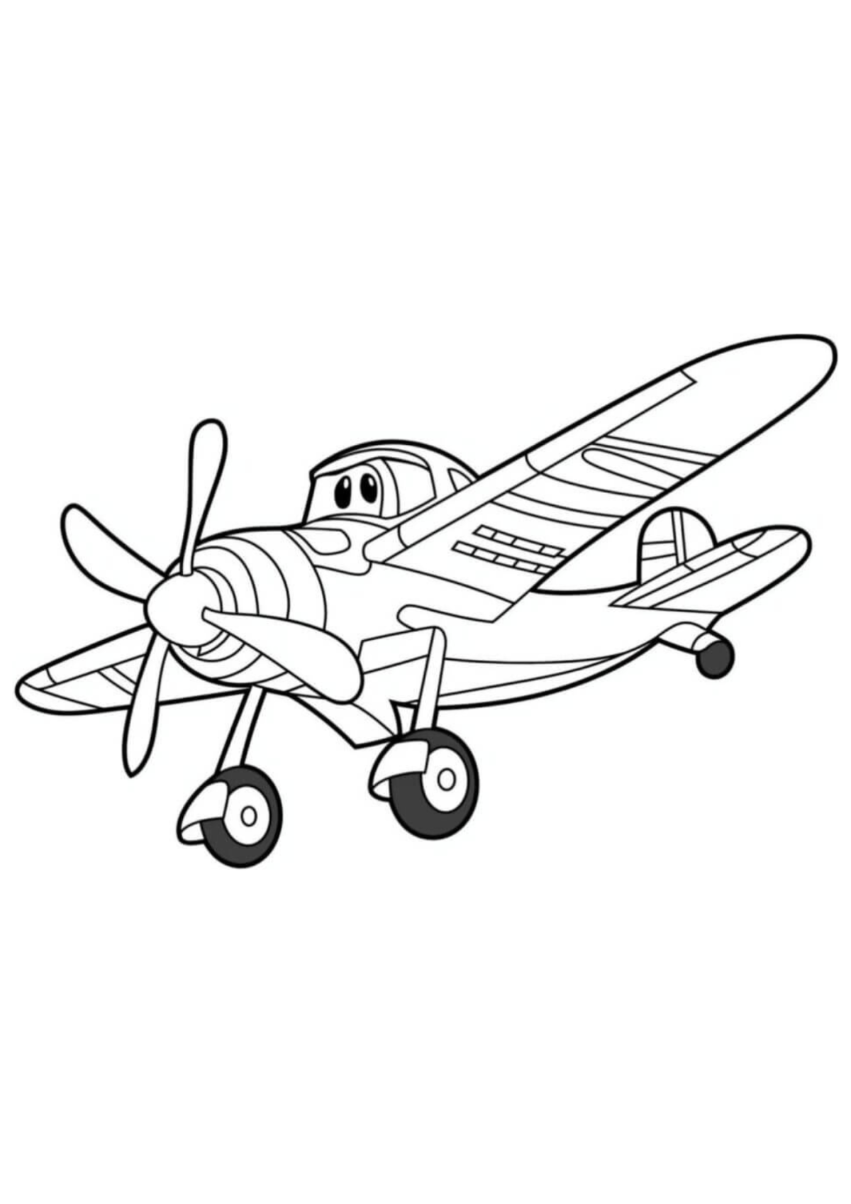 Desenho para Colorir Avião