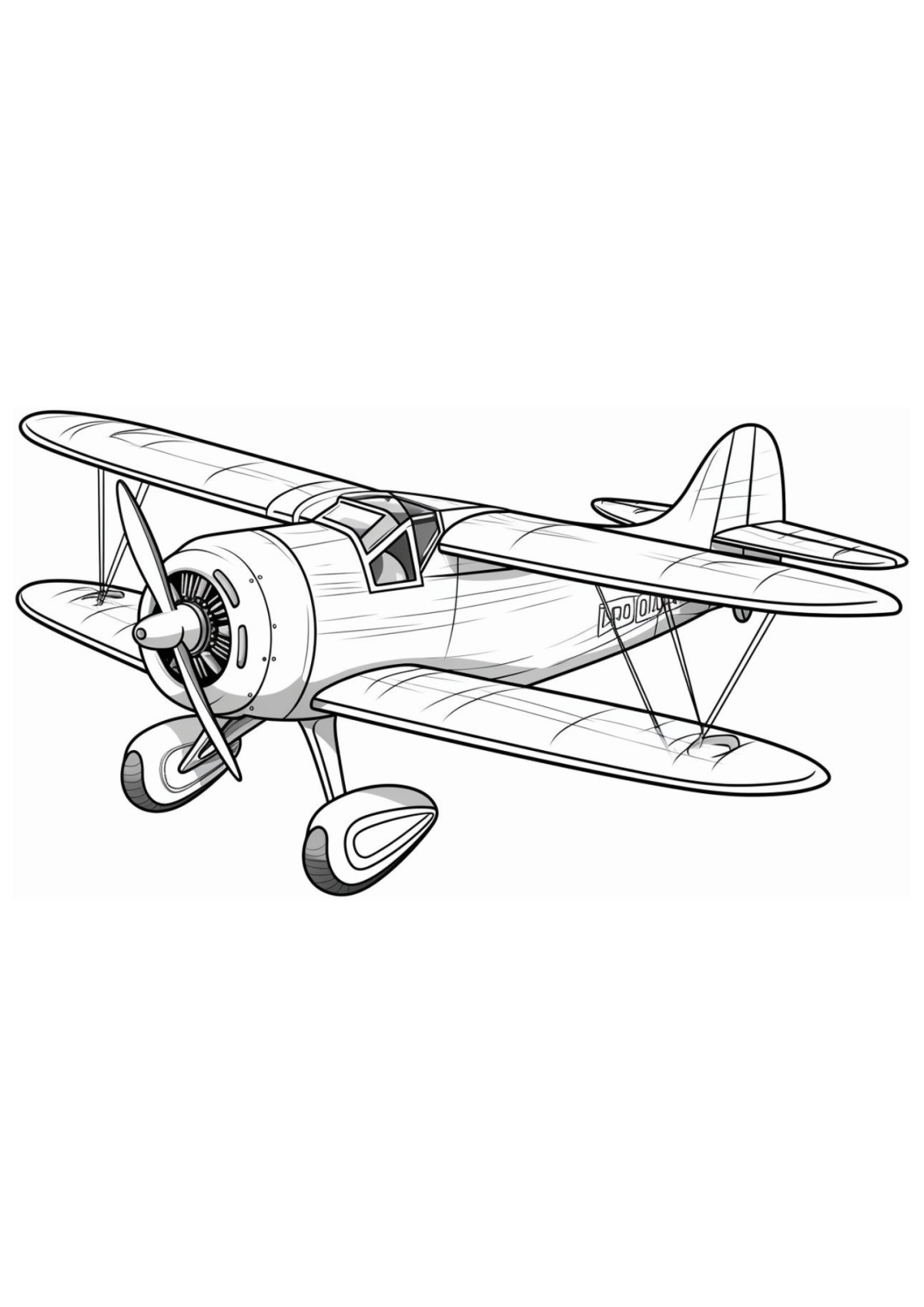 Desenho para Colorir Avião