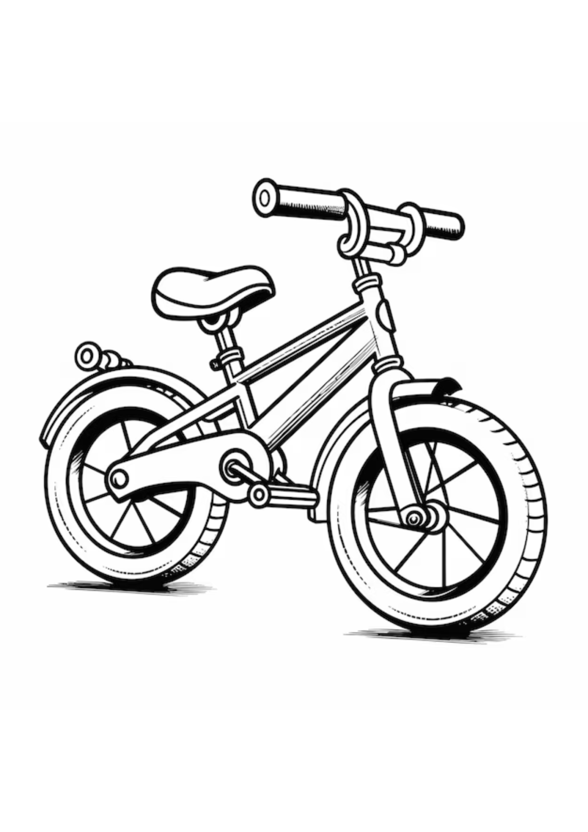 Desenho para Colorir Bicicleta