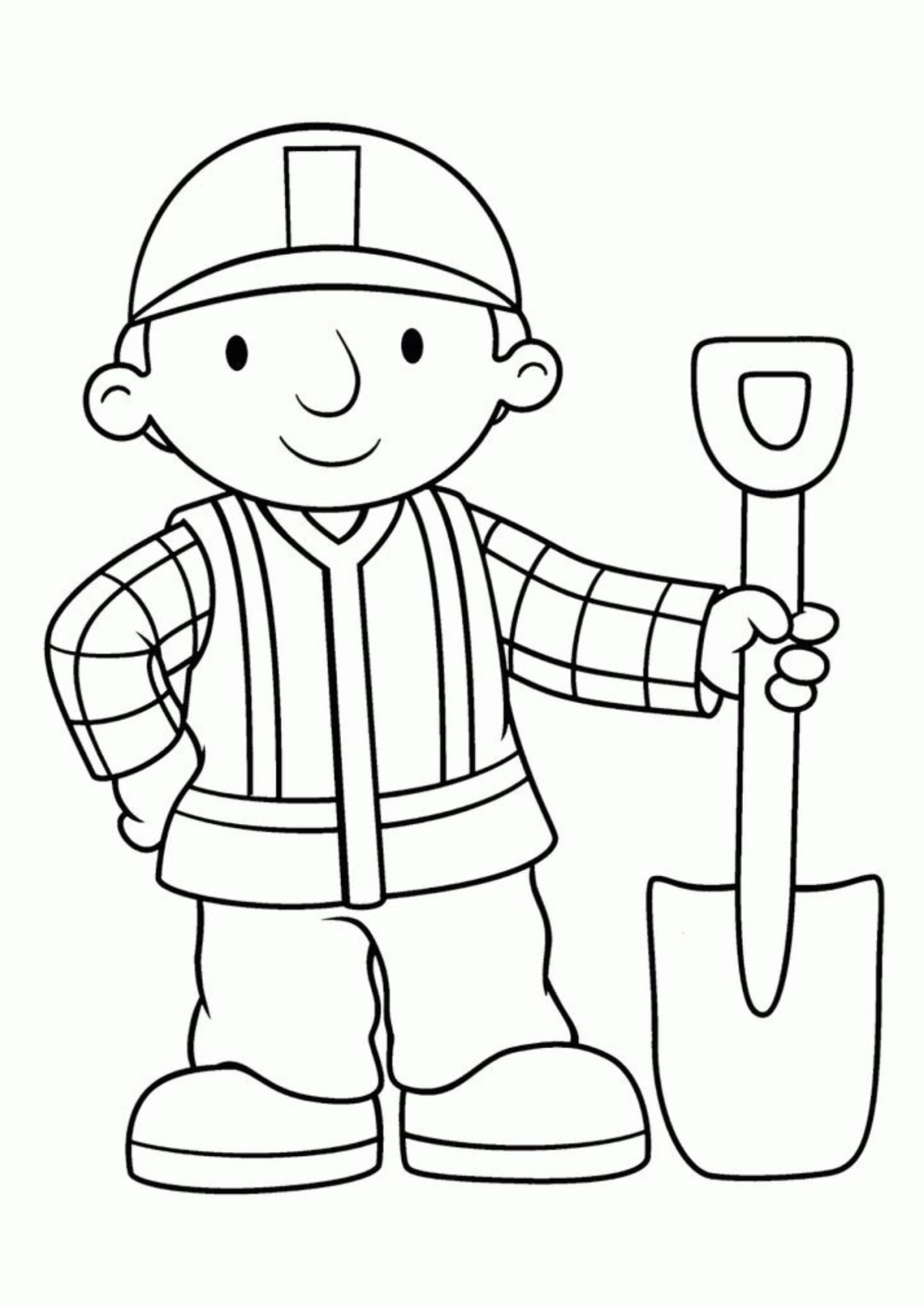 Desenho para Colorir Bob, o Construtor